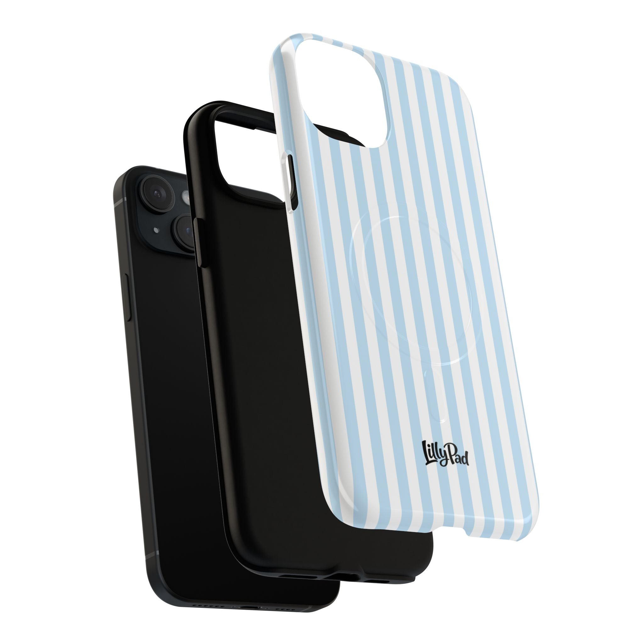 Blue Striped Pattern Phone Case | Tough Magnetic Case
