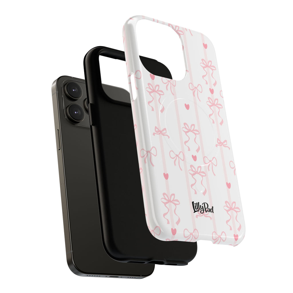Pink Ribbon Pattern Phone Case | Tough Magnetic Case
