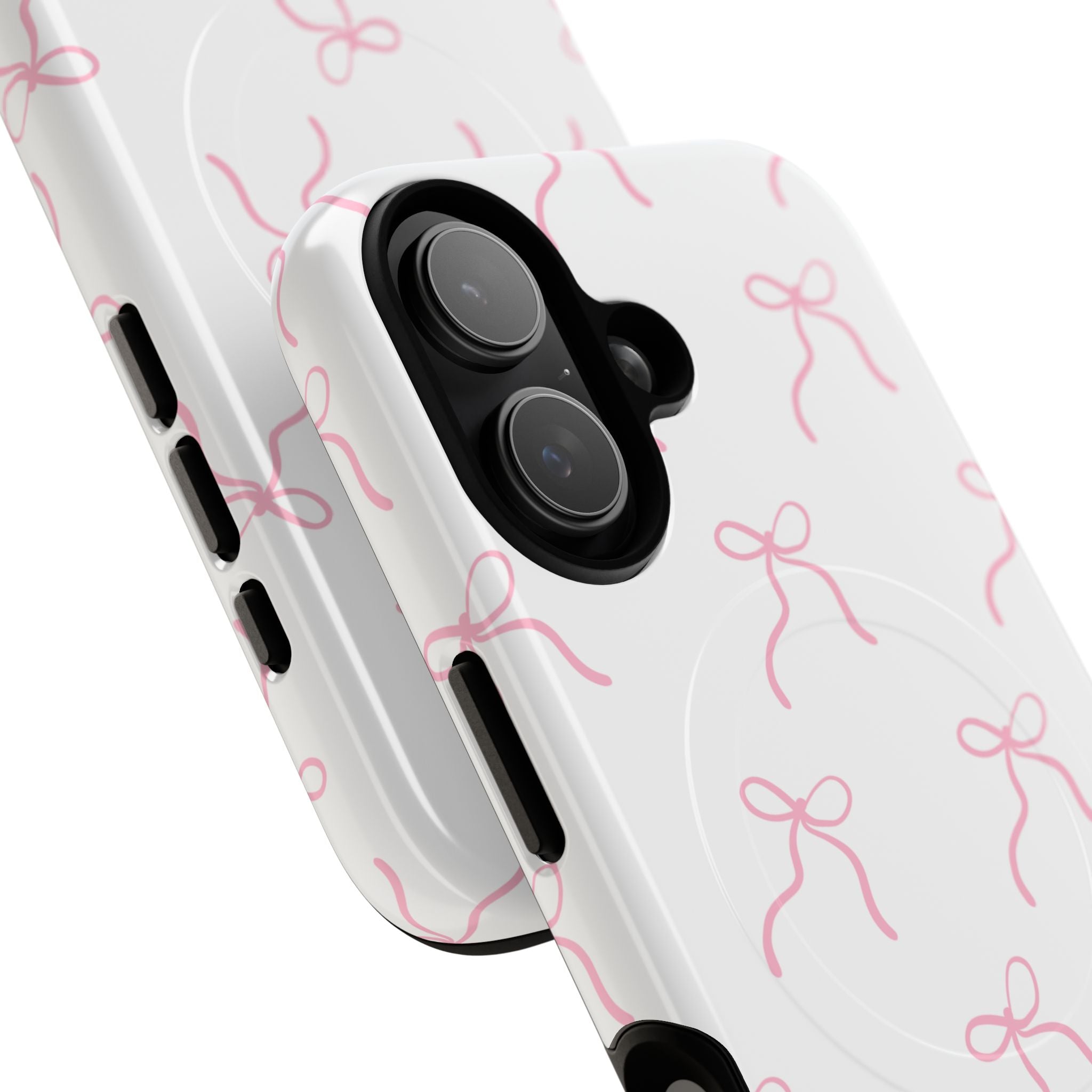 Pink Bow Pattern Phone Case | Tough Magnetic Case