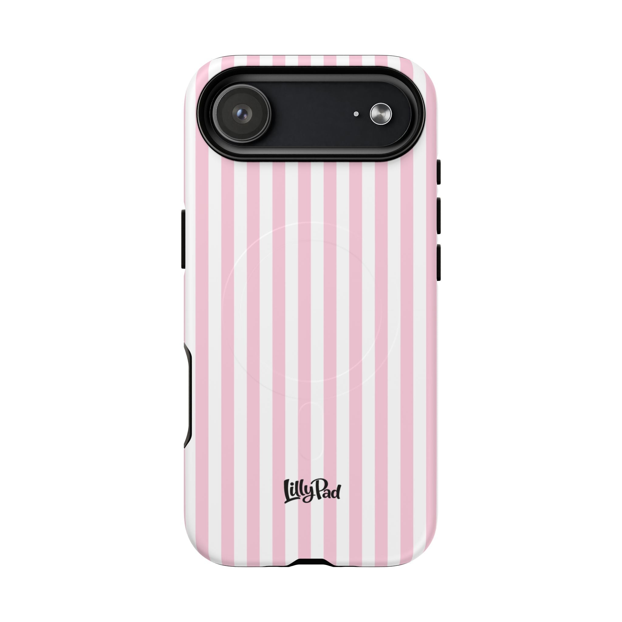 Pink Vertical Stripe phone case | Tough Magnetic Case