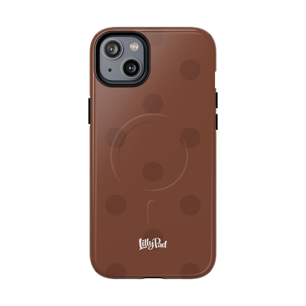 Brown Polka Dot Tough Magnetic Case | Phone Case