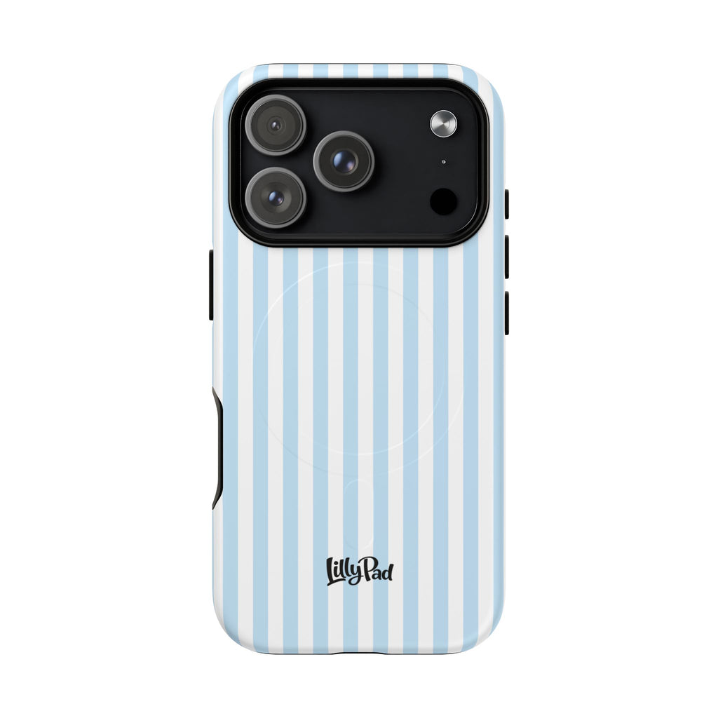 Blue Striped Pattern Phone Case | Tough Magnetic Case