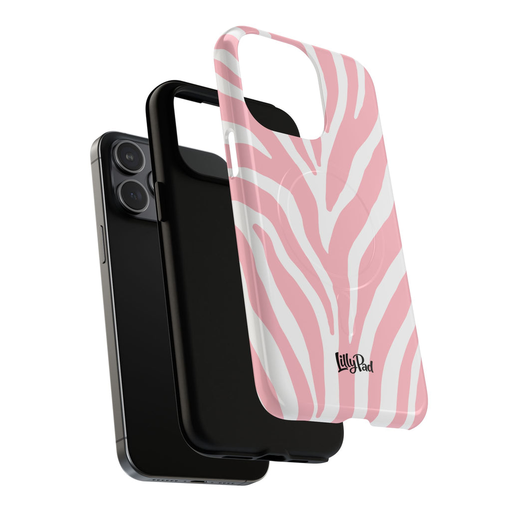 Pink Zebra Print Phone Case | Magnetic Case
