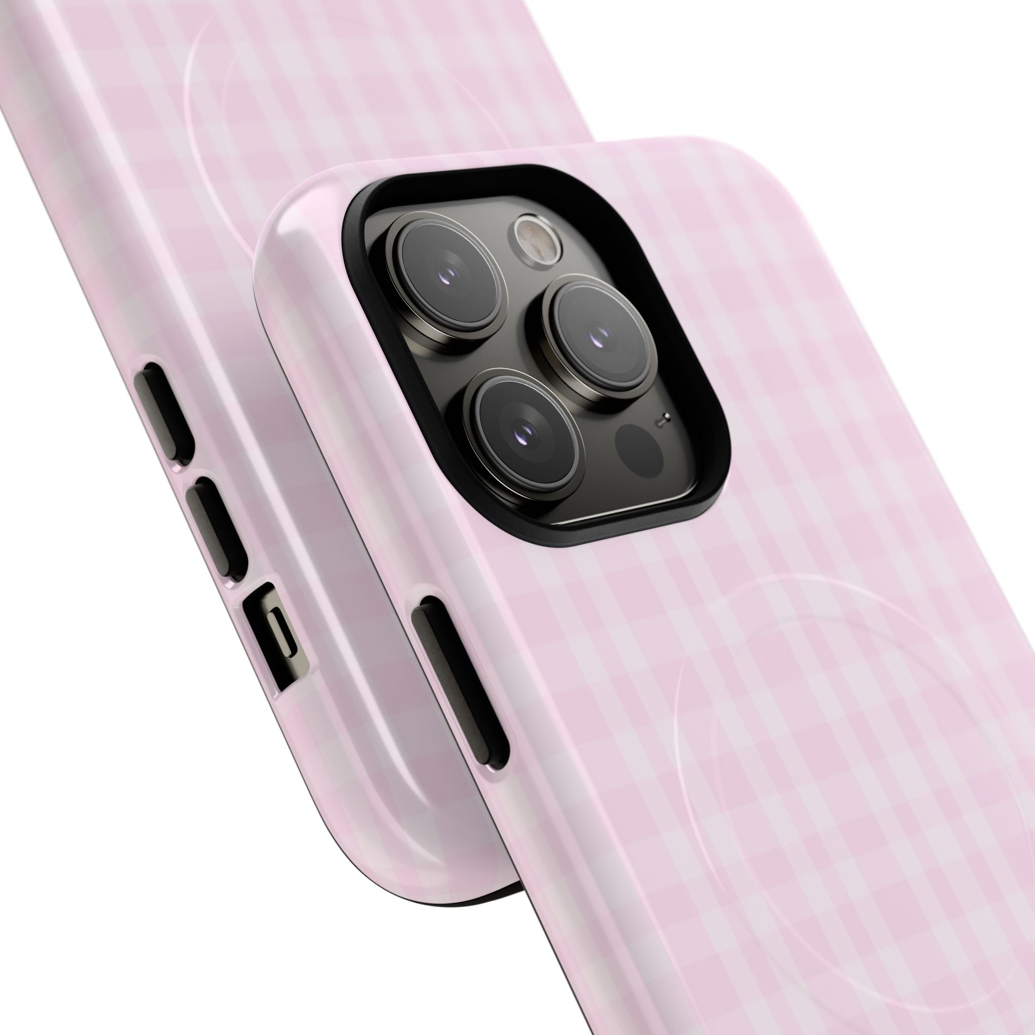 Pink Gingham Phone Case | Tough Magnetic Case