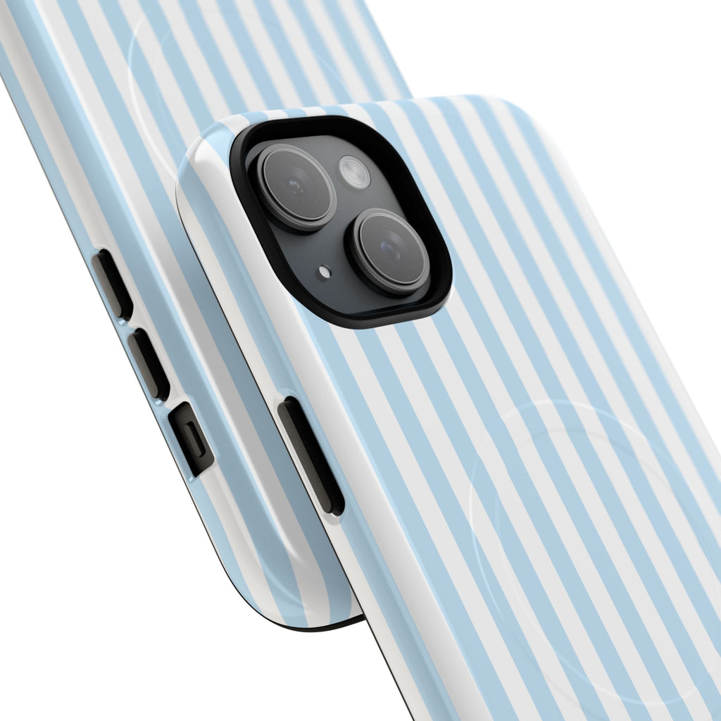 Blue Striped Pattern Phone Case | Tough Magnetic Case