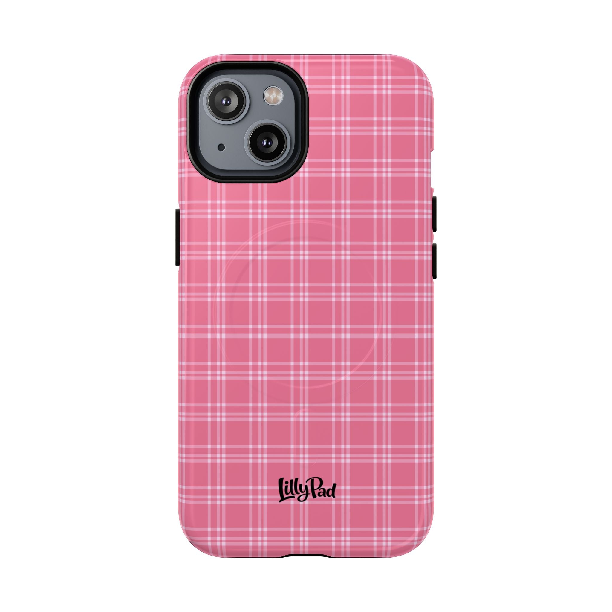 Pink Plaid Phone Case | Tough Magnetic Case