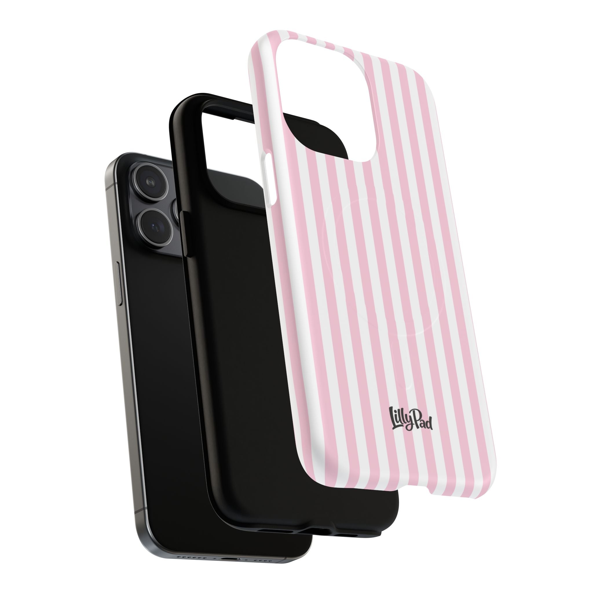 Pink Vertical Stripe phone case | Tough Magnetic Case