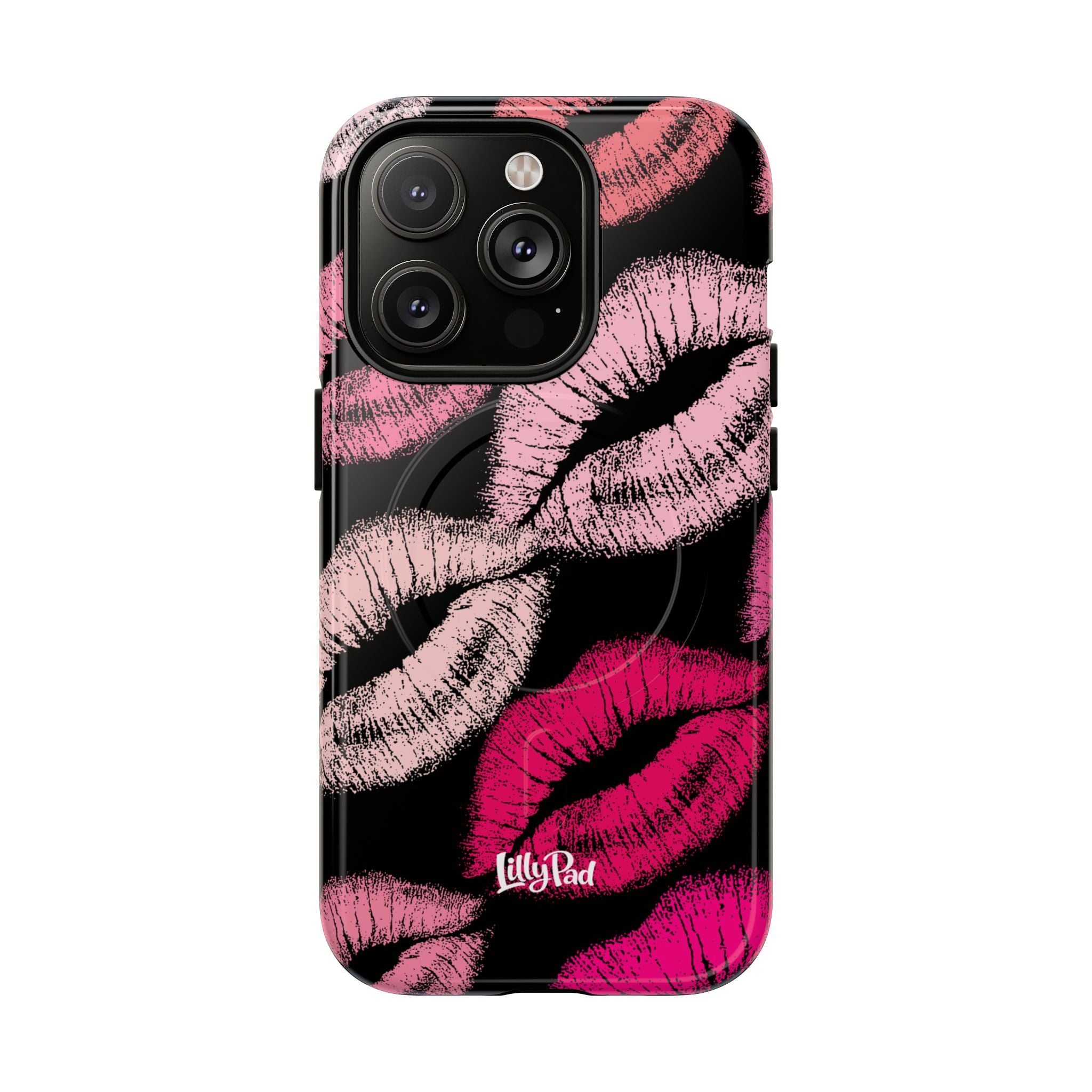 Pink Lipstick Kiss Phone Case Tough Magnetic Case | Lip Print iPhone Cover