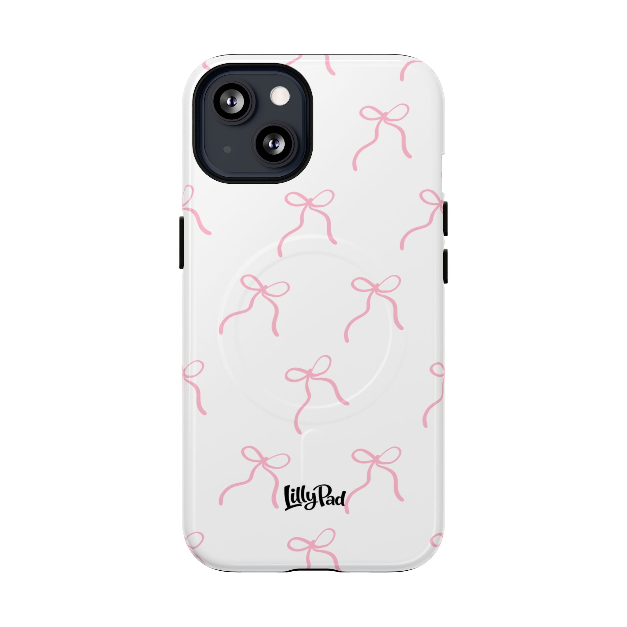 Pink Bow Pattern Phone Case | Tough Magnetic Case
