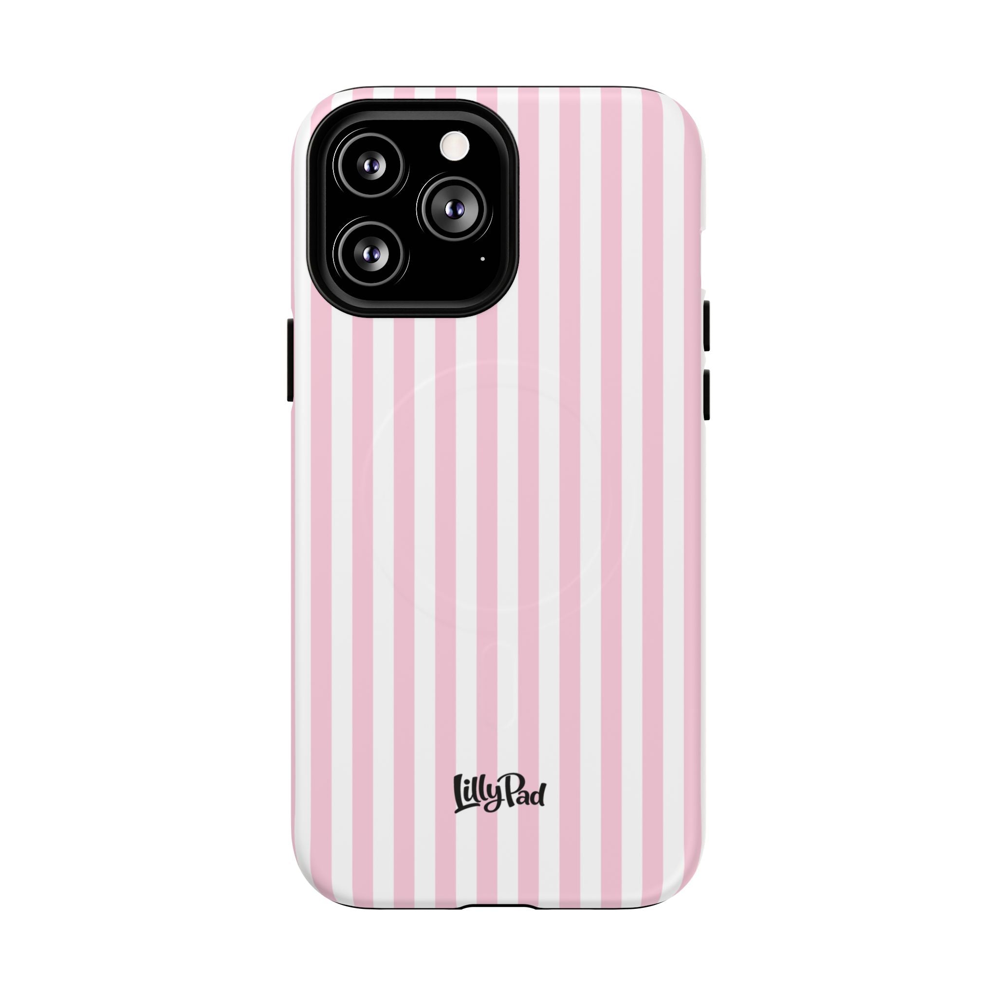 Pink Vertical Stripe phone case | Tough Magnetic Case