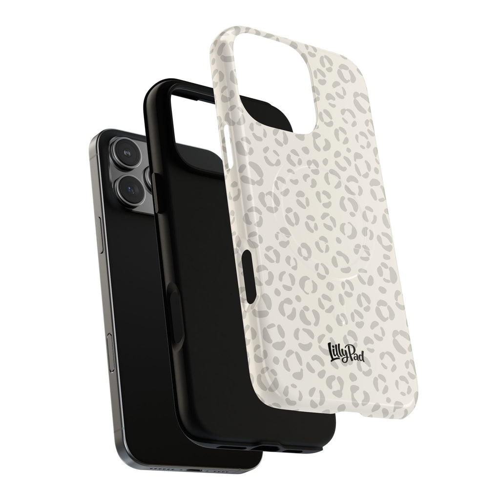 Neutral Leopard Print Tough Magnetic Case | Phone Case, Animal Pattern