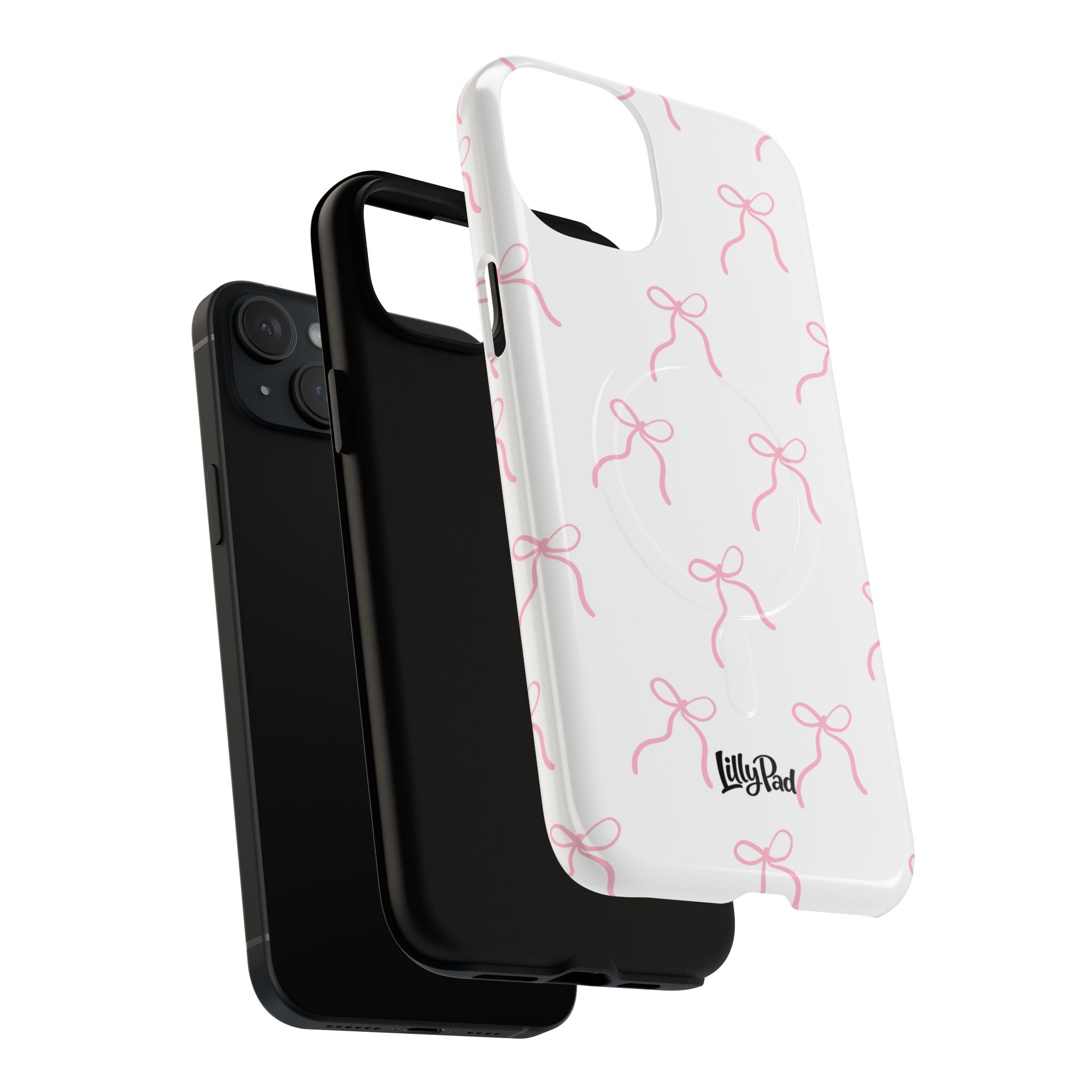 Pink Bow Pattern Phone Case | Tough Magnetic Case