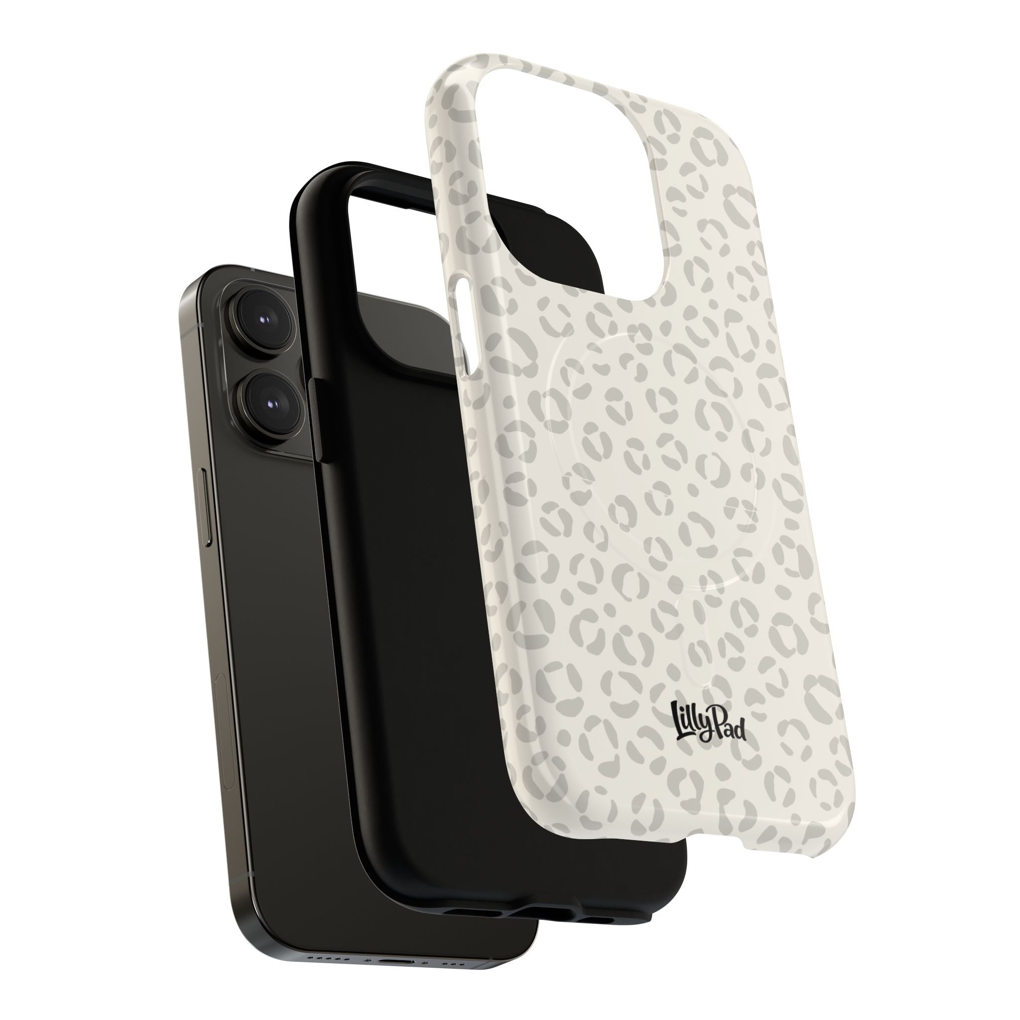 Neutral Leopard Print Tough Magnetic Case | Phone Case, Animal Pattern