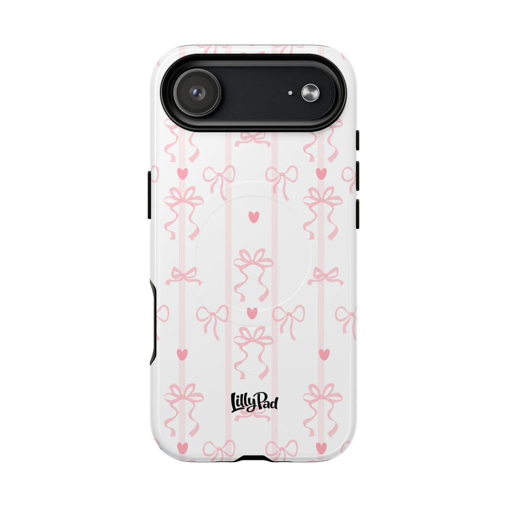Pink Ribbon Pattern Phone Case | Tough Magnetic Case