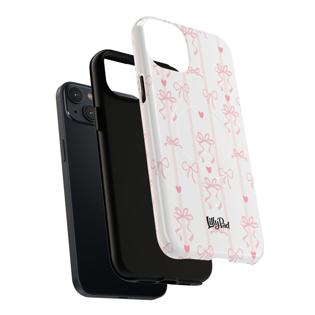 Pink Ribbon Pattern Phone Case | Tough Magnetic Case