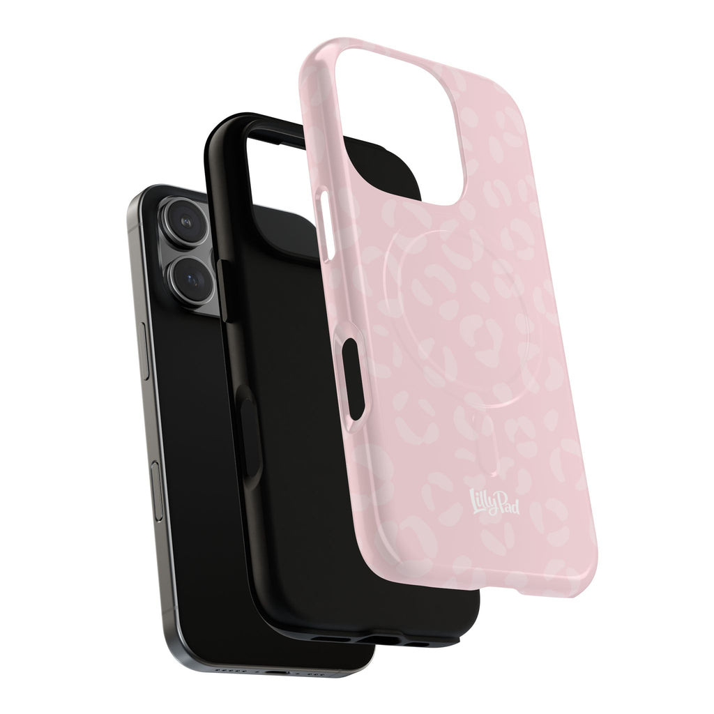 Pink Leopard Print Phone Case | Tough Magnetic Case