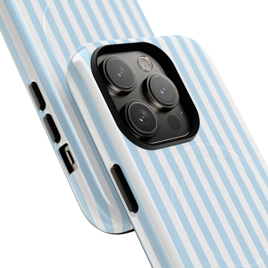 Blue Striped Pattern Phone Case | Tough Magnetic Case