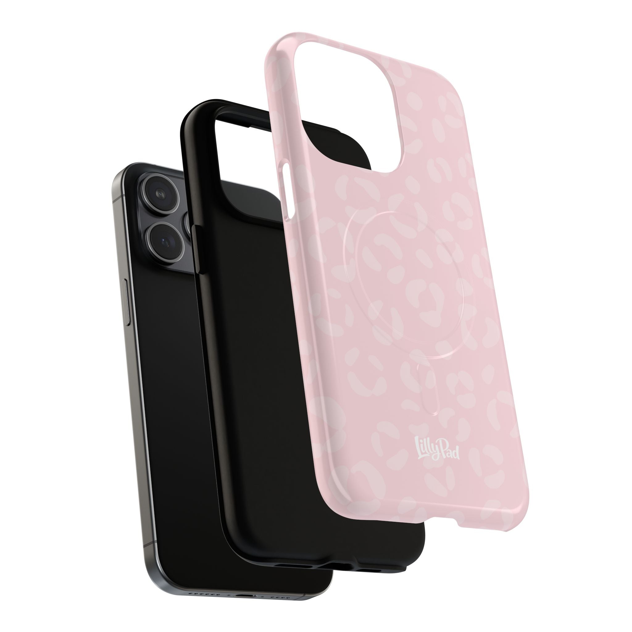 Pink Leopard Print Phone Case | Tough Magnetic Case