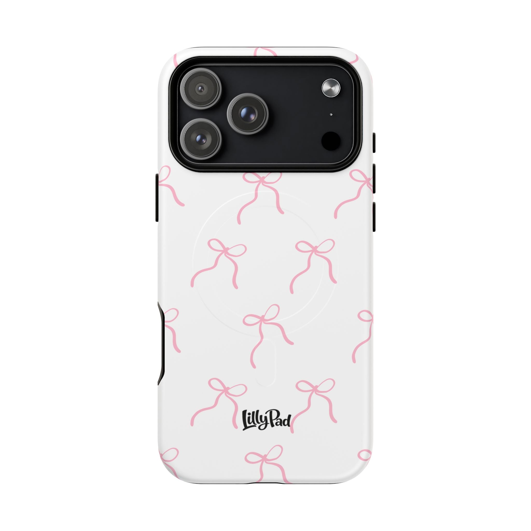 Pink Bow Pattern Phone Case | Tough Magnetic Case