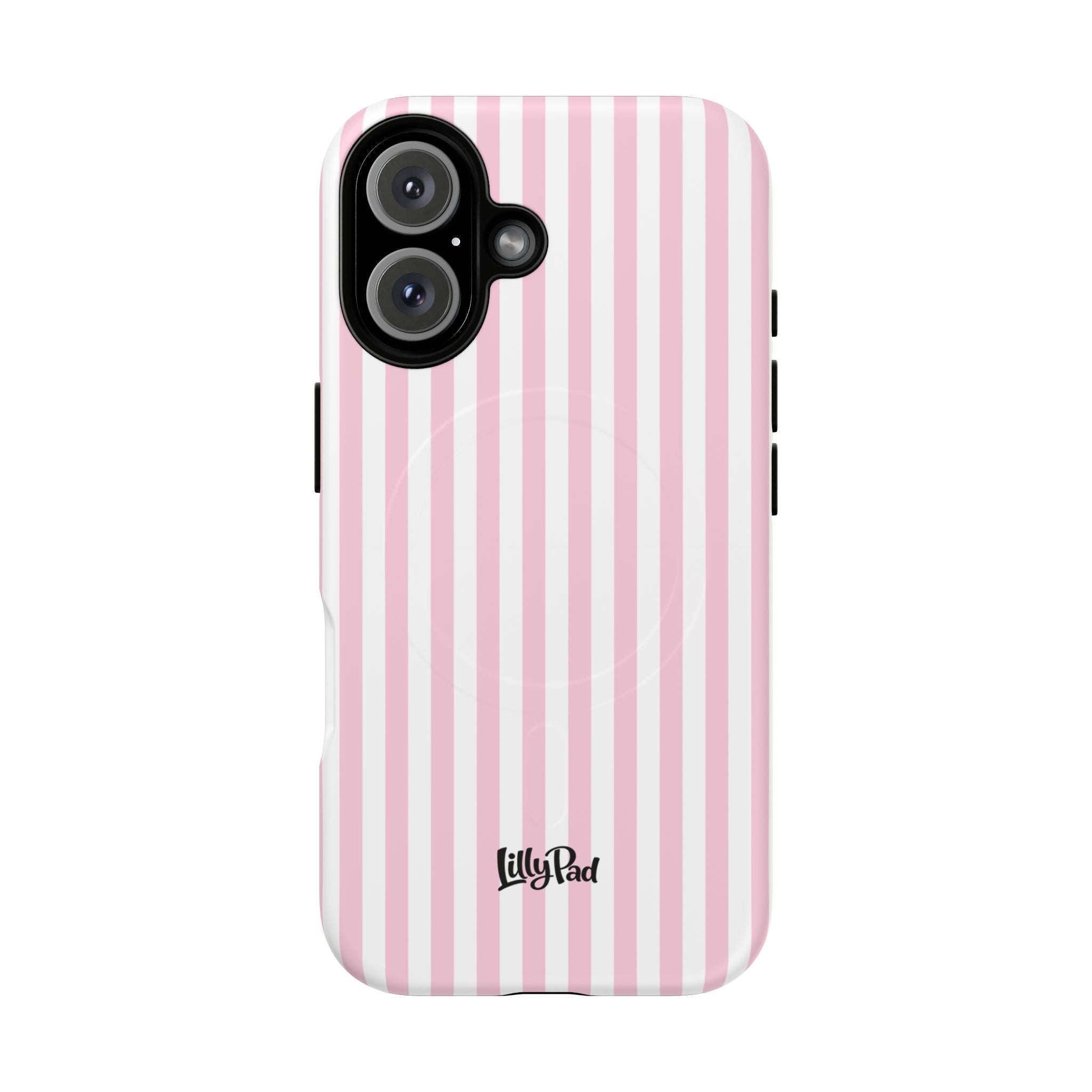 Pink Vertical Stripe phone case | Tough Magnetic Case