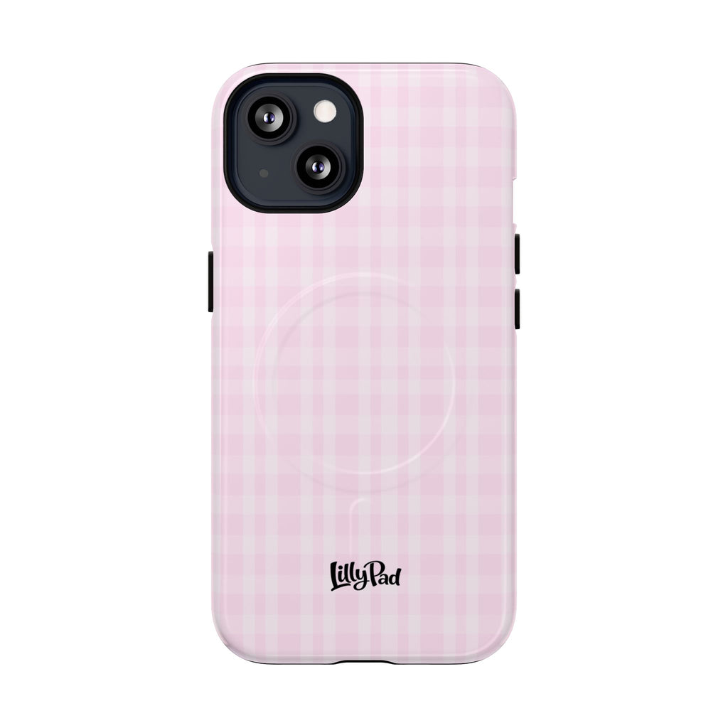 Pink Gingham Phone Case | Tough Magnetic Case