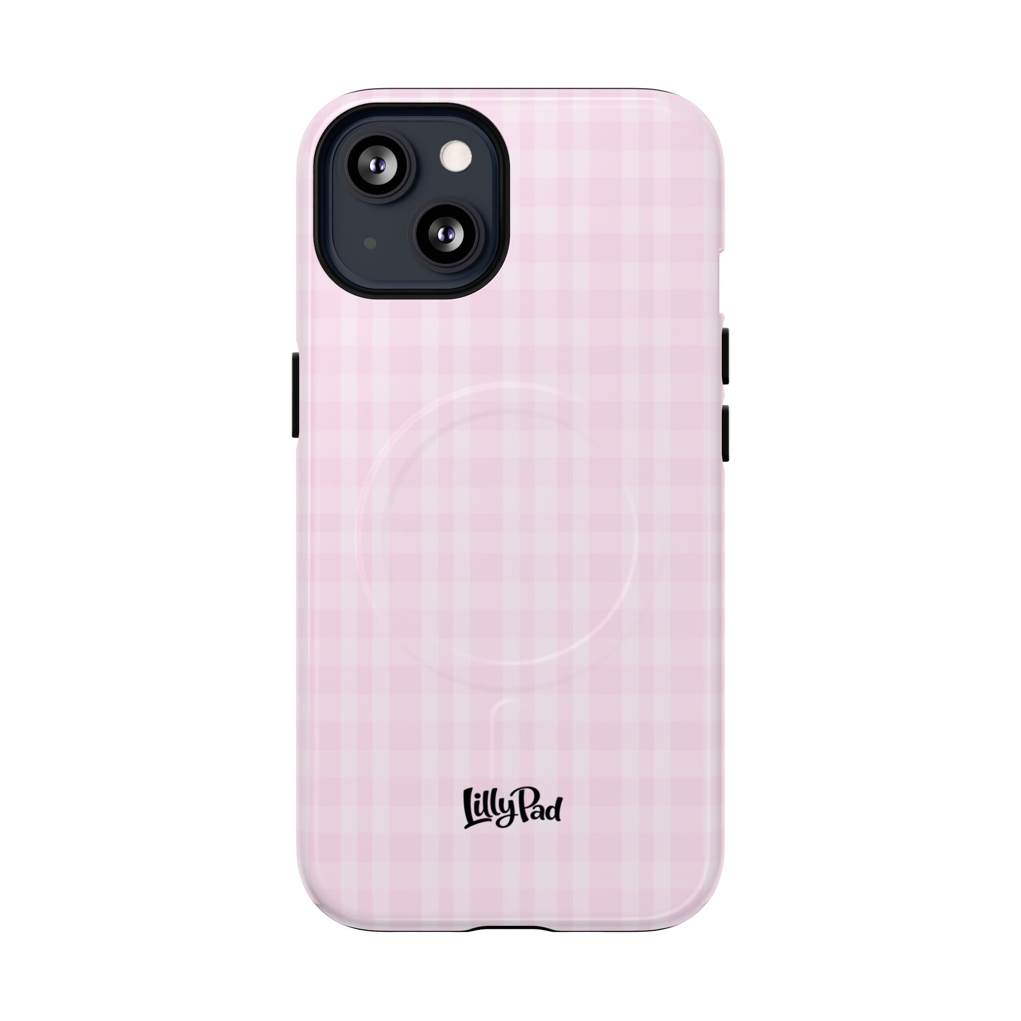 Pink Gingham Phone Case | Tough Magnetic Case