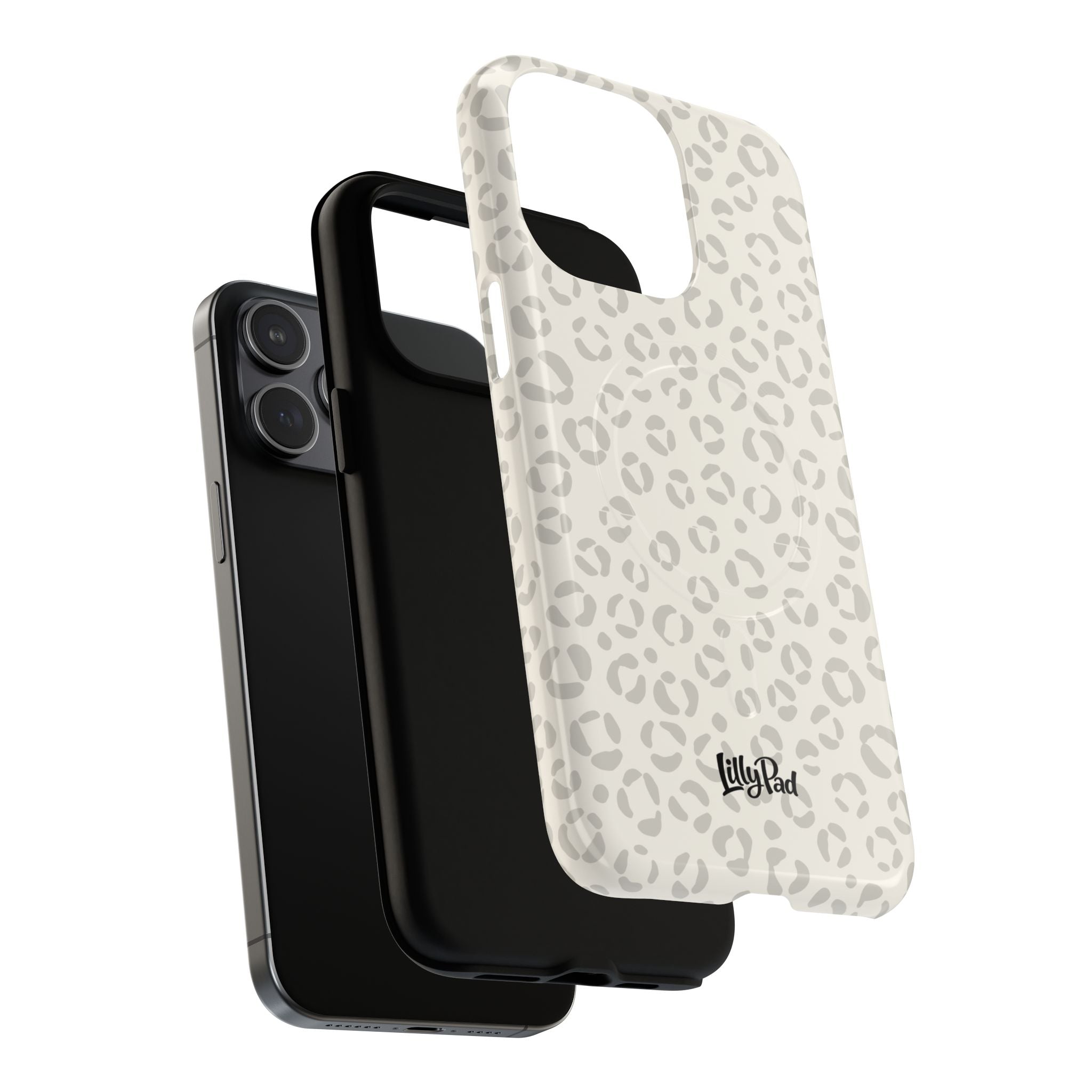 Neutral Leopard Print Tough Magnetic Case | Phone Case, Animal Pattern