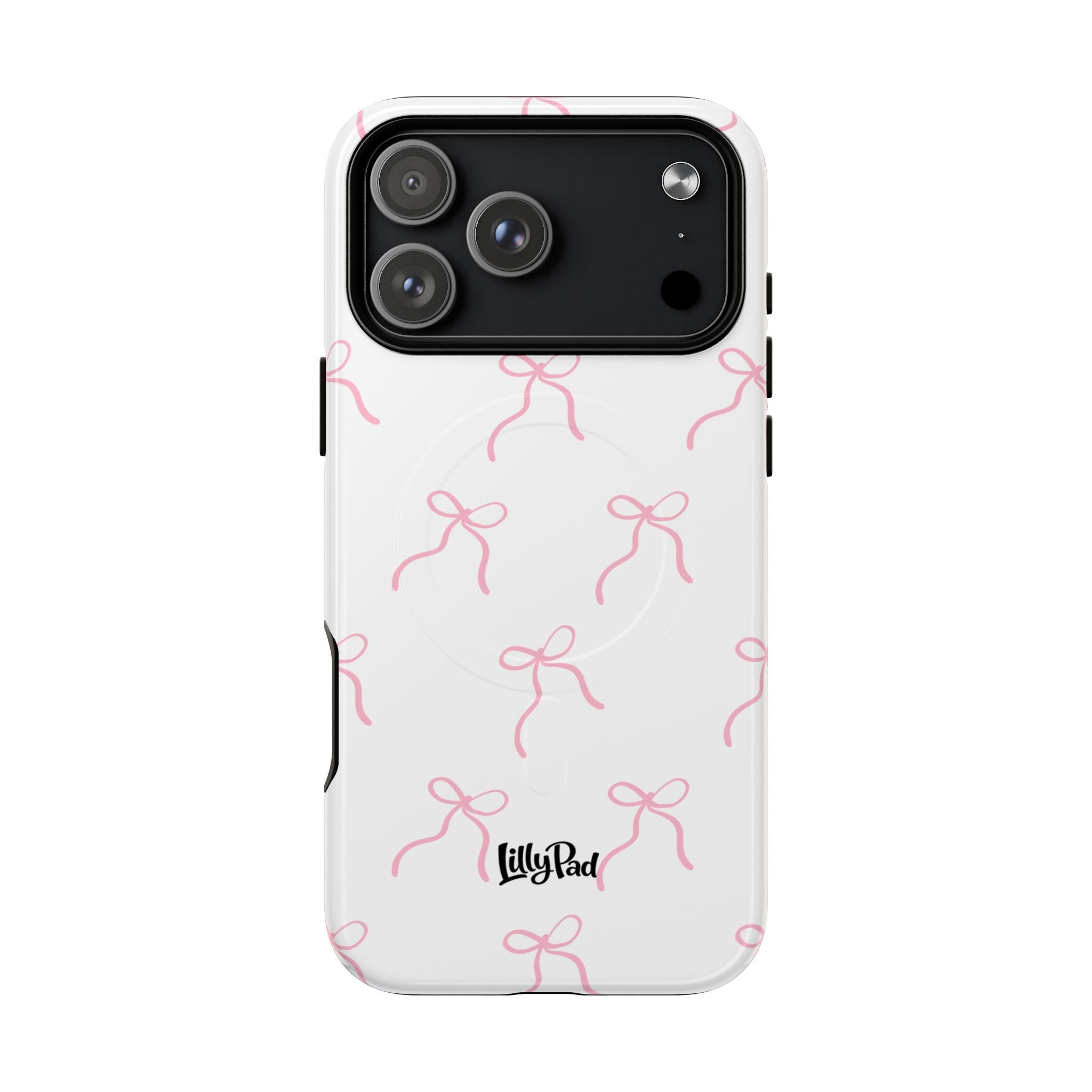 Pink Bow Pattern Phone Case | Tough Magnetic Case