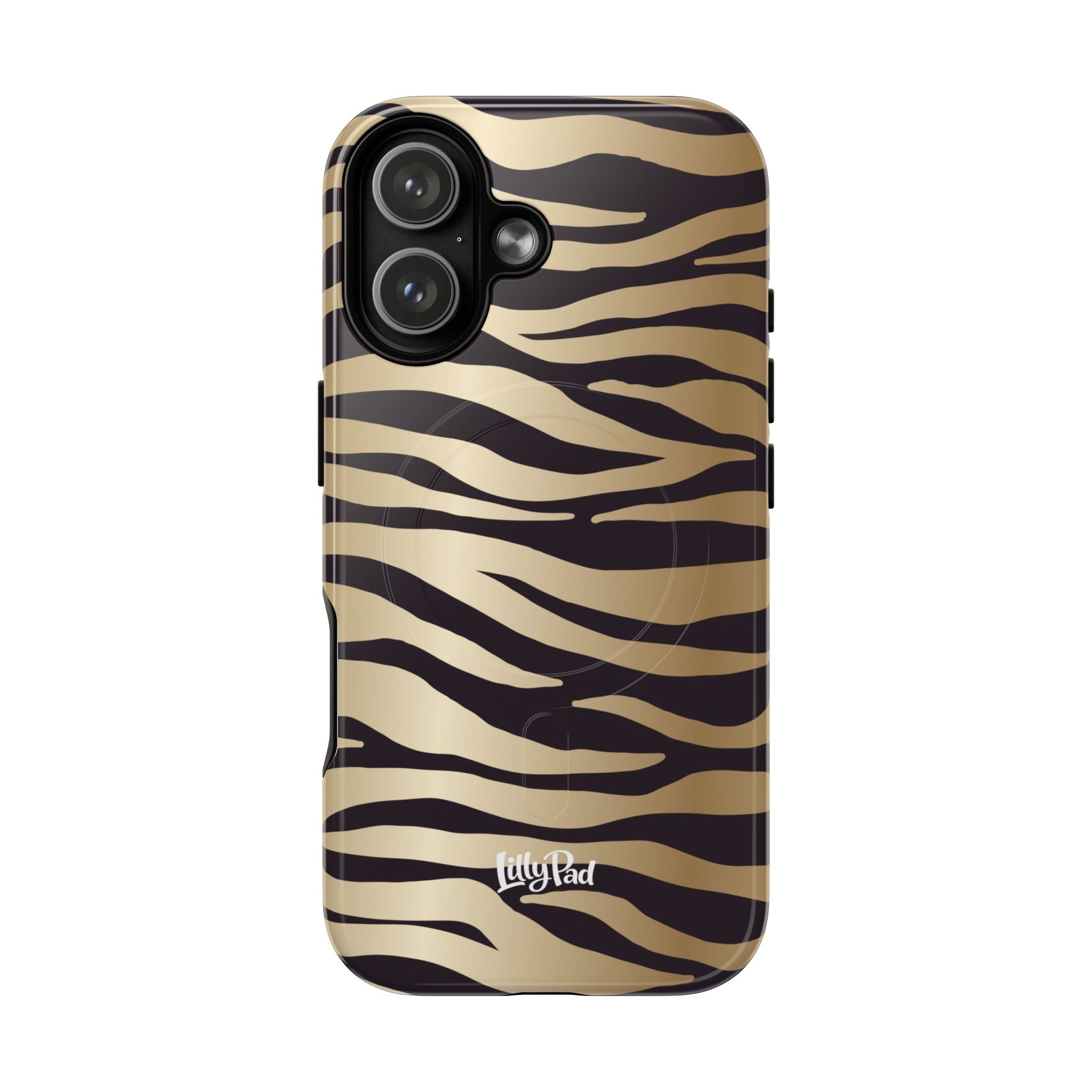 Gold Zebra Stripe Phone Case | Tough Magnetic Case