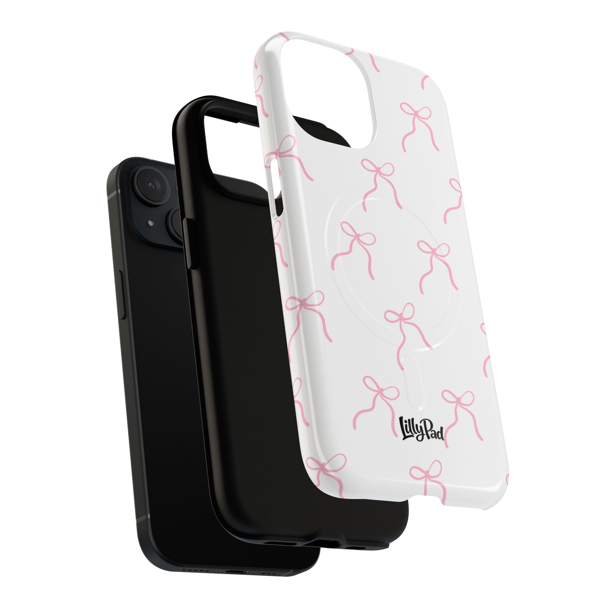 Pink Bow Pattern Phone Case | Tough Magnetic Case