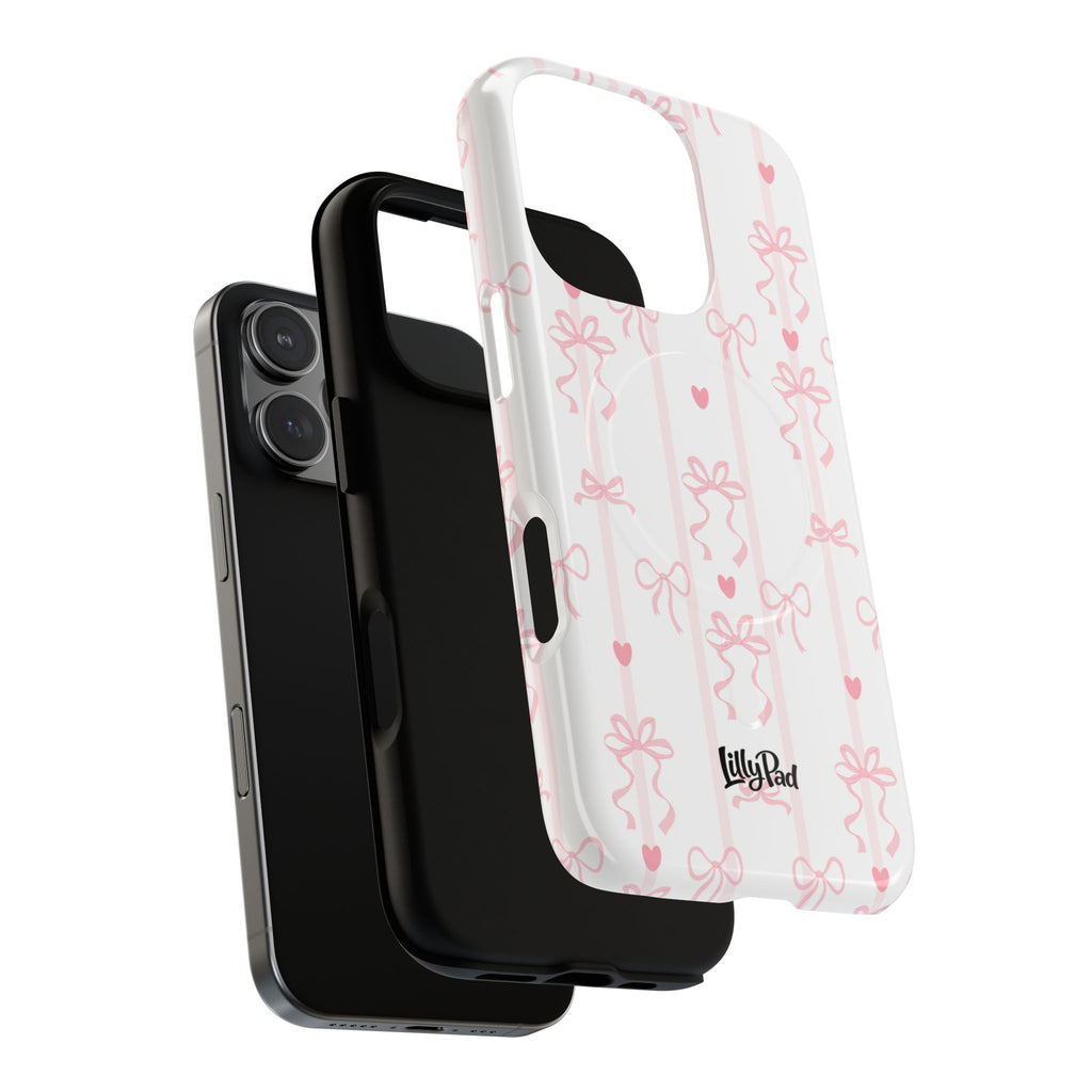 Pink Ribbon Pattern Phone Case | Tough Magnetic Case