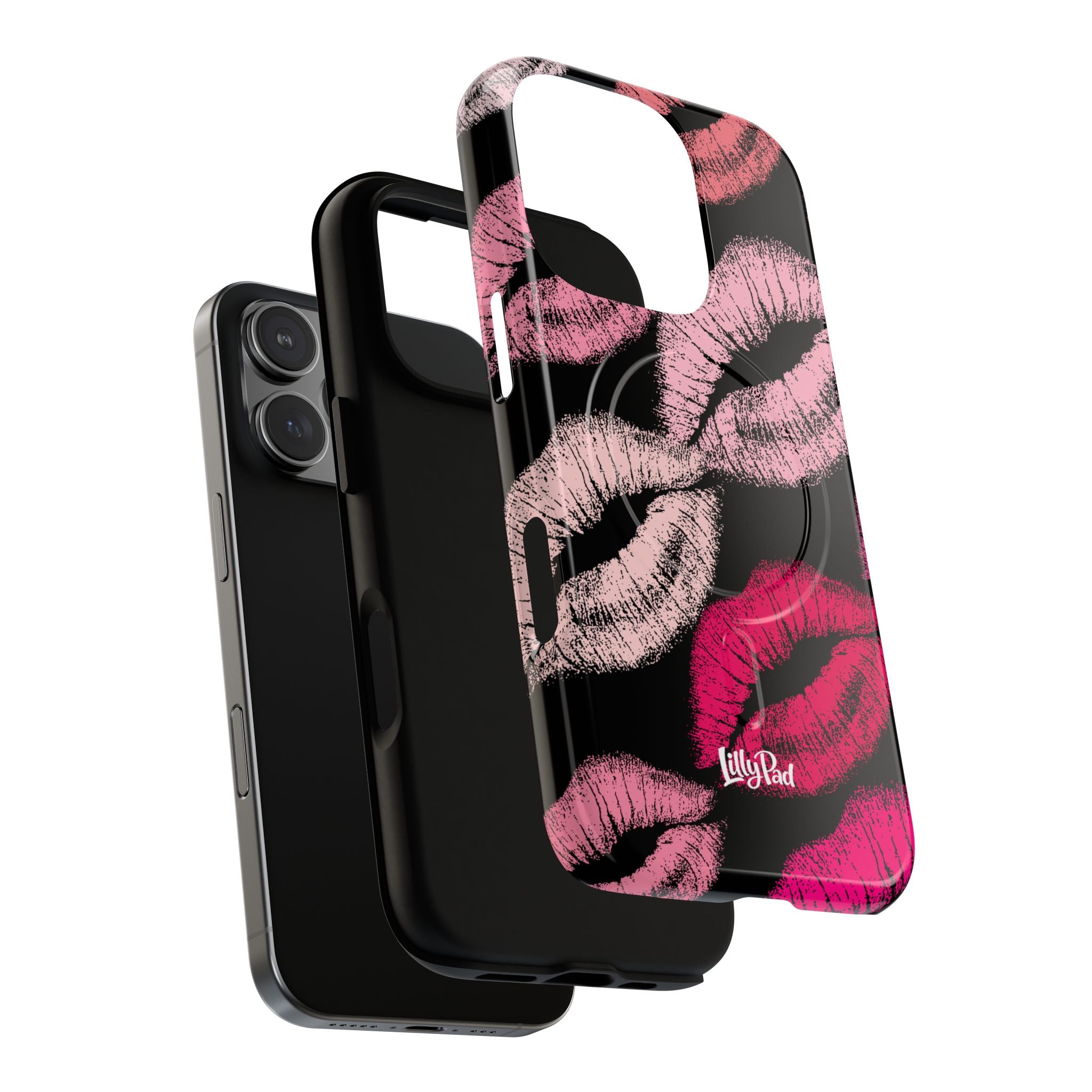 Pink Lipstick Kiss Phone Case Tough Magnetic Case | Lip Print iPhone Cover