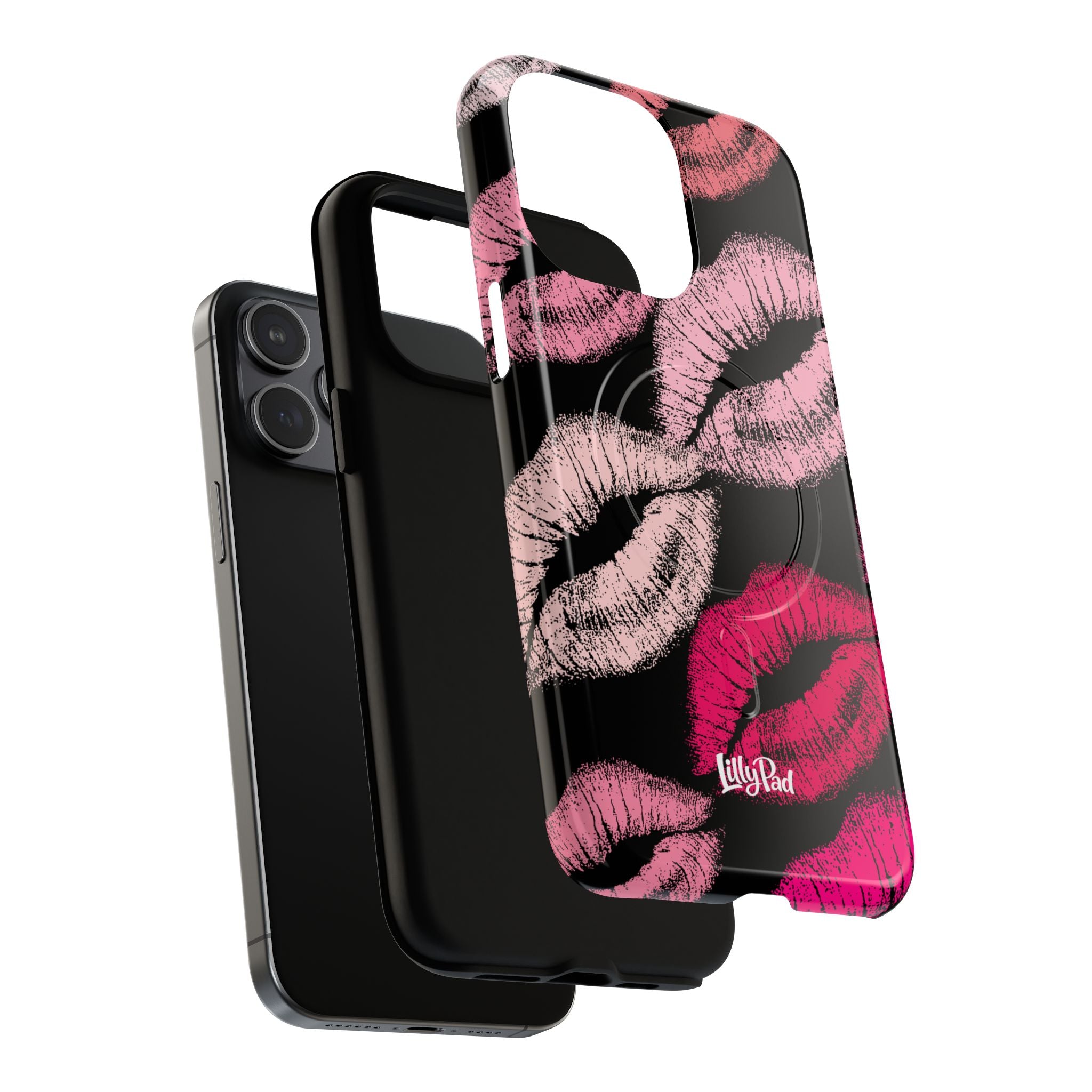 Pink Lipstick Kiss Phone Case Tough Magnetic Case | Lip Print iPhone Cover