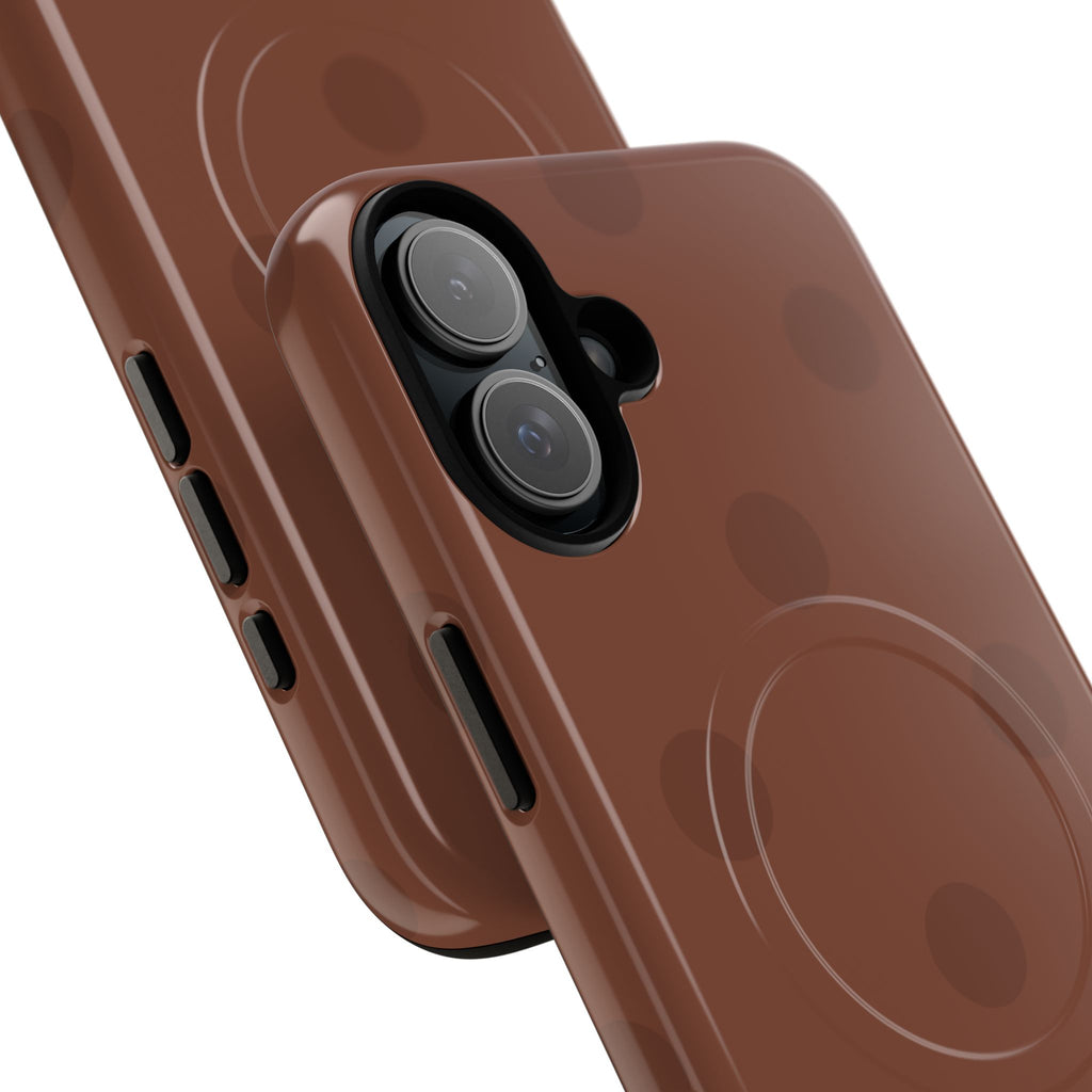 Brown Polka Dot Tough Magnetic Case | Phone Case