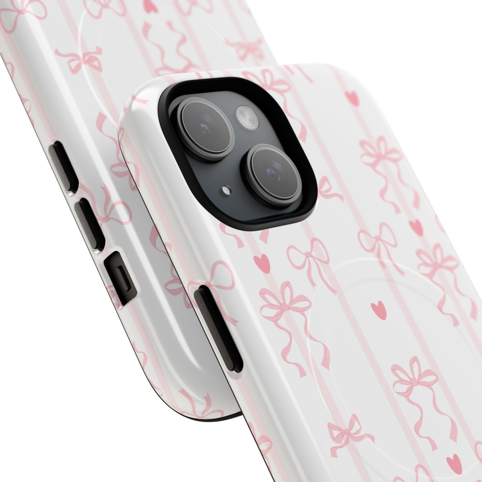 Pink Ribbon Pattern Phone Case | Tough Magnetic Case