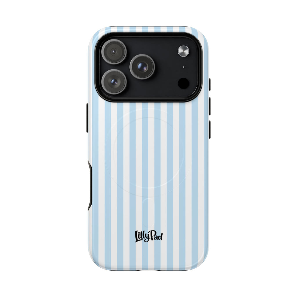 Blue Striped Pattern Phone Case | Tough Magnetic Case