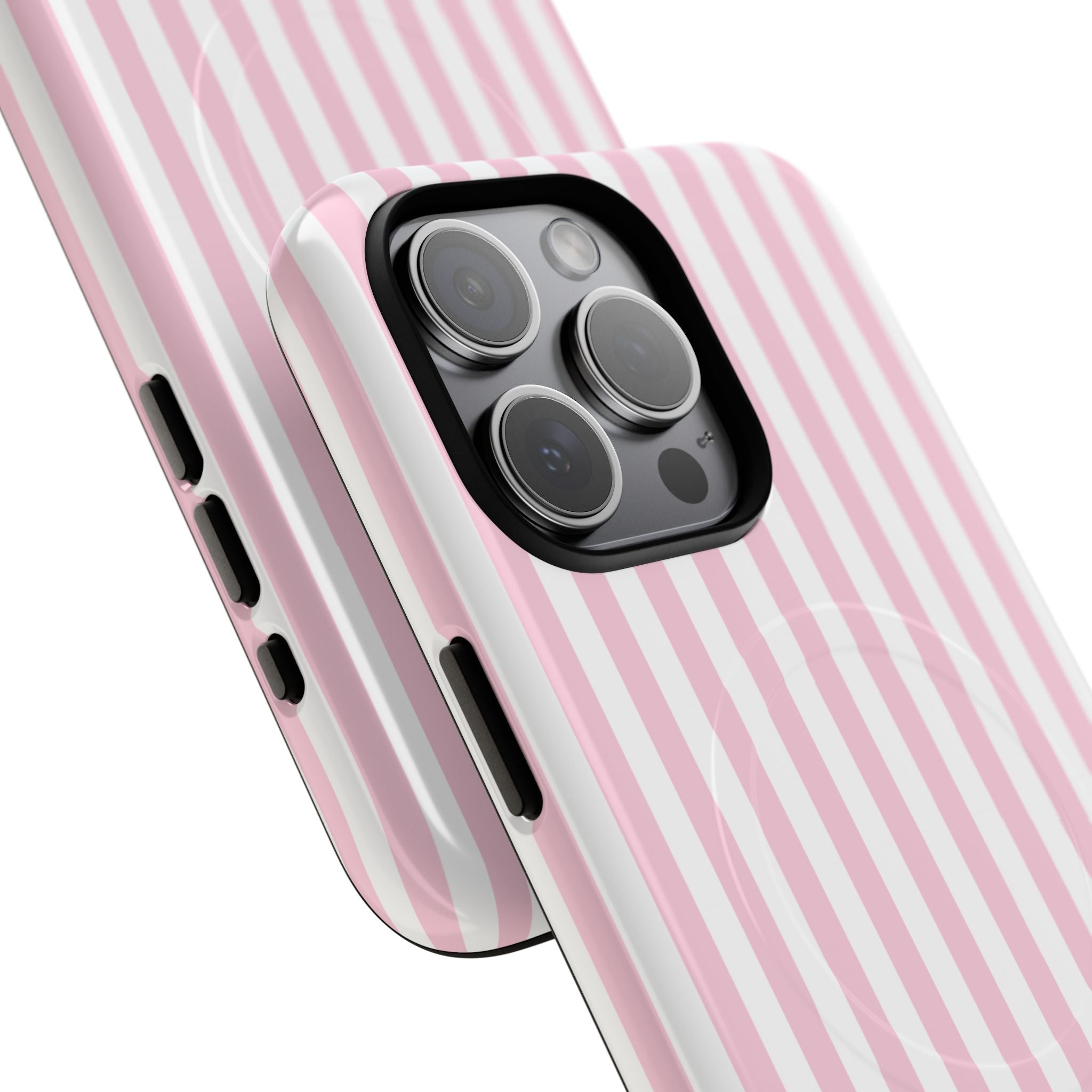 Pink Vertical Stripe phone case | Tough Magnetic Case