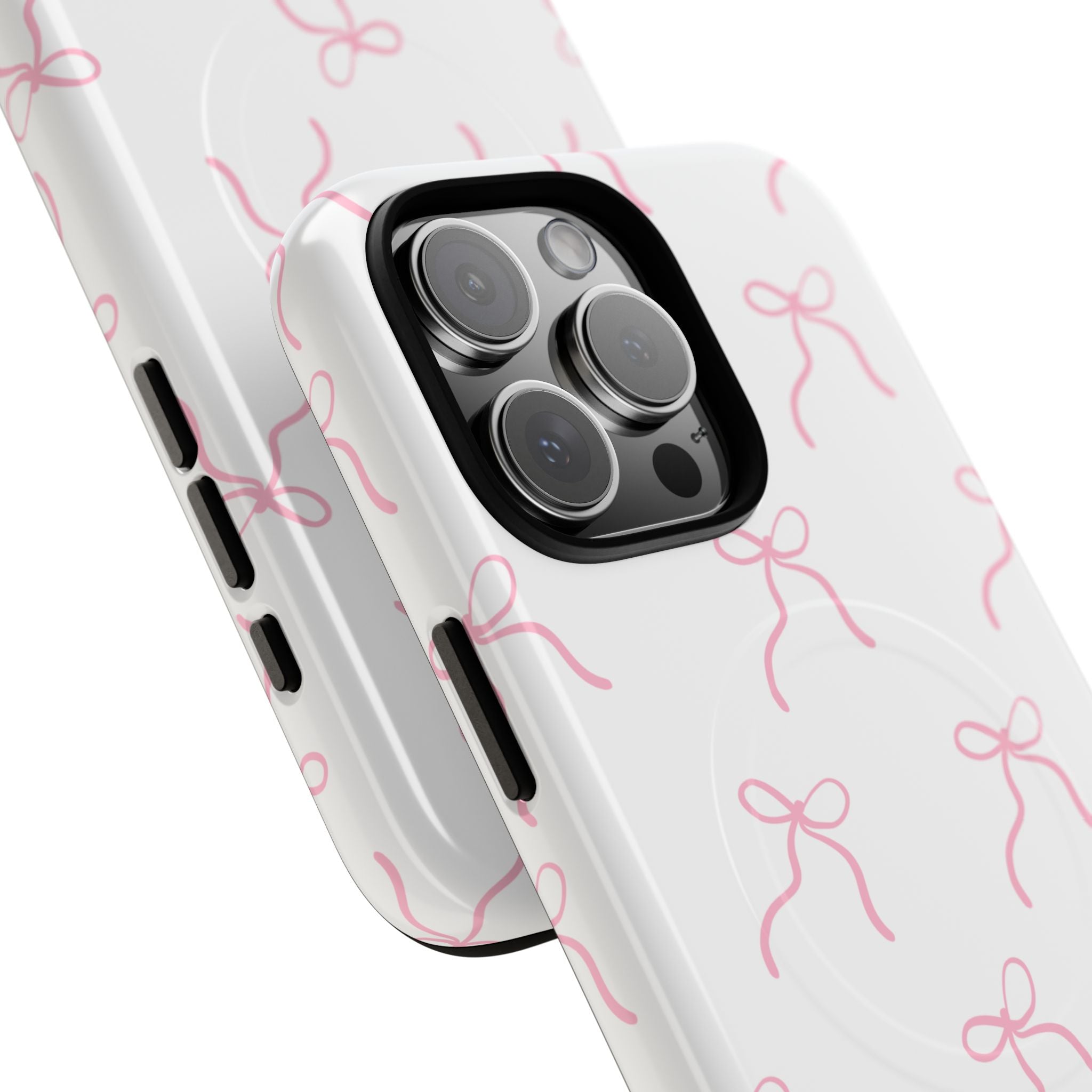 Pink Bow Pattern Phone Case | Tough Magnetic Case