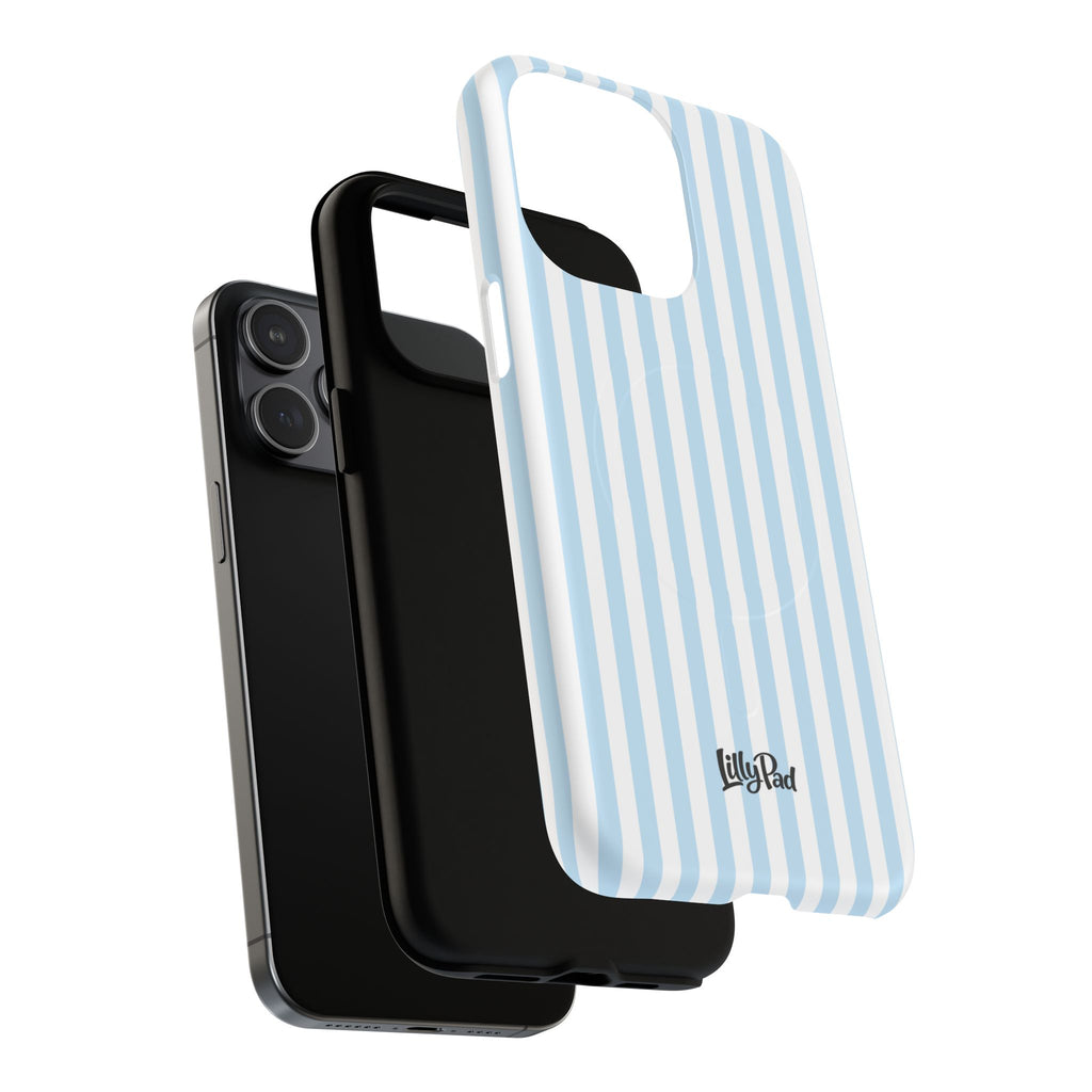 Blue Striped Pattern Phone Case | Tough Magnetic Case