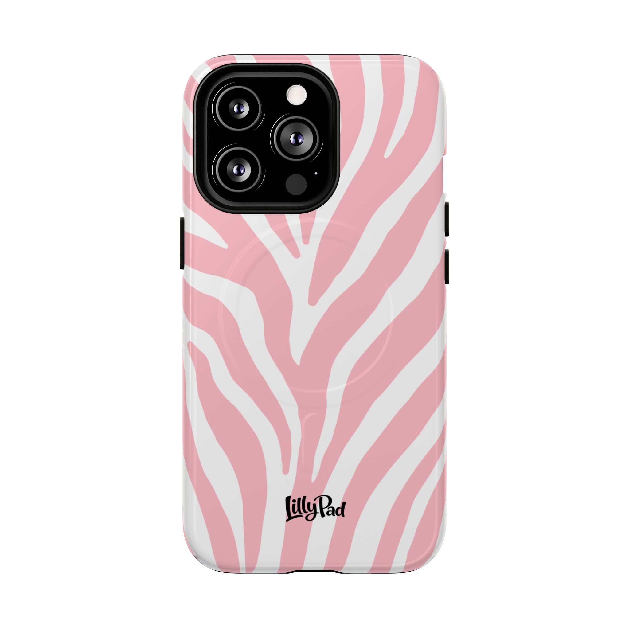 Pink Zebra Print Phone Case | Magnetic Case