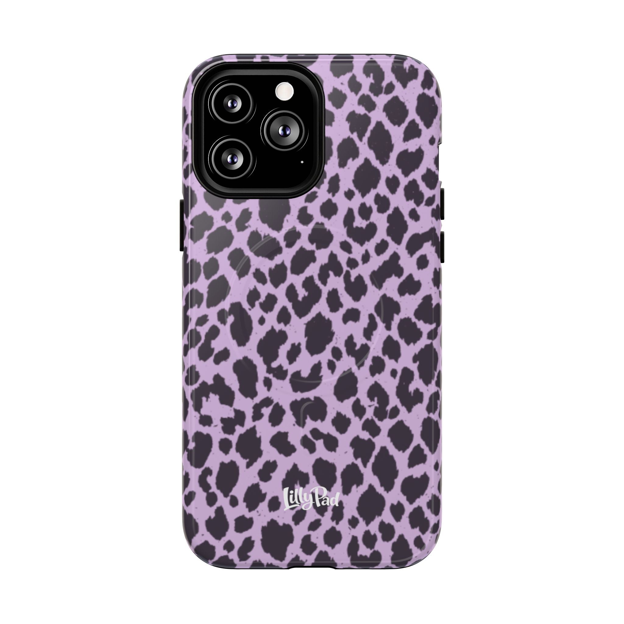 Purple Leopard Print Phone Case | Tough Magnetic Case