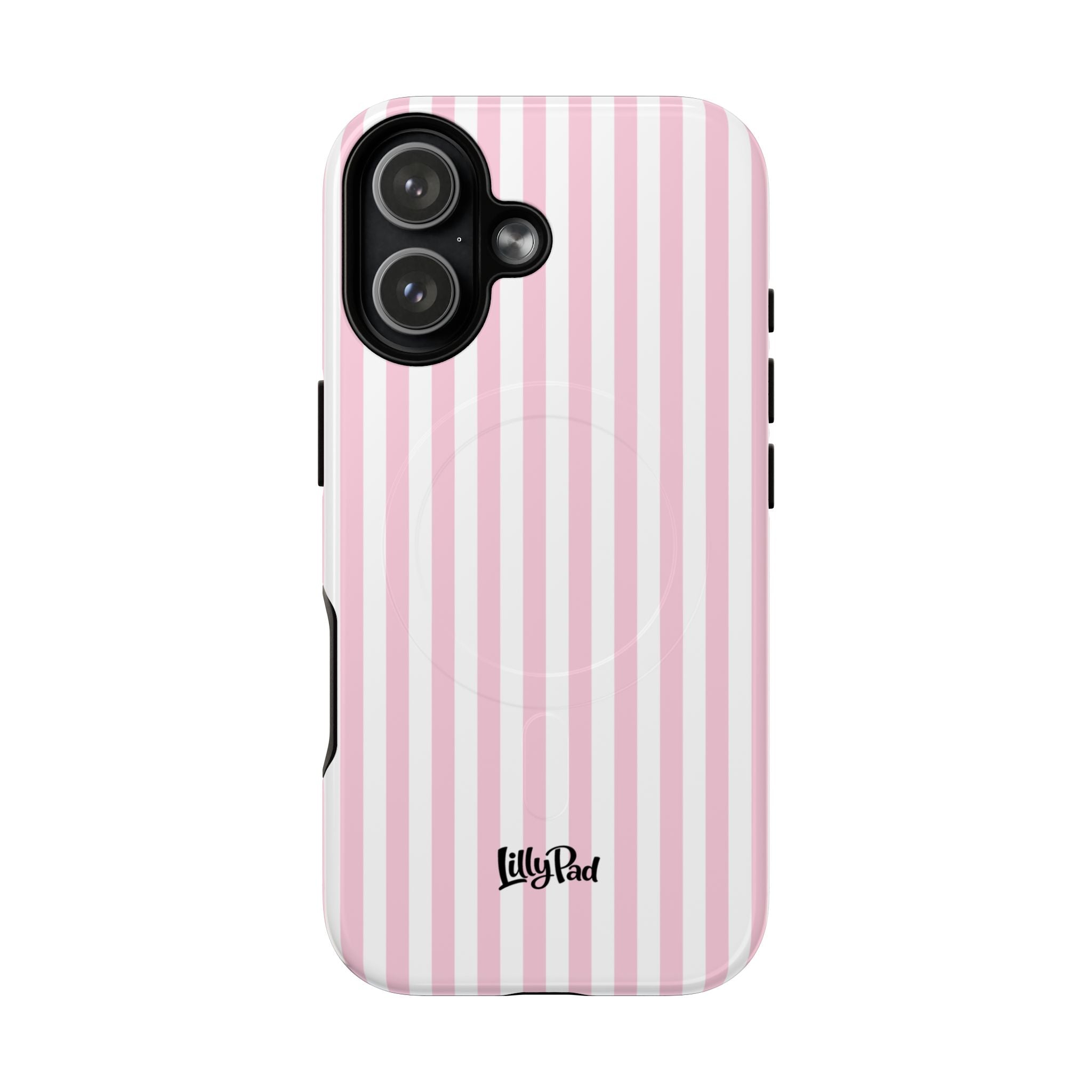 Pink Vertical Stripe phone case | Tough Magnetic Case