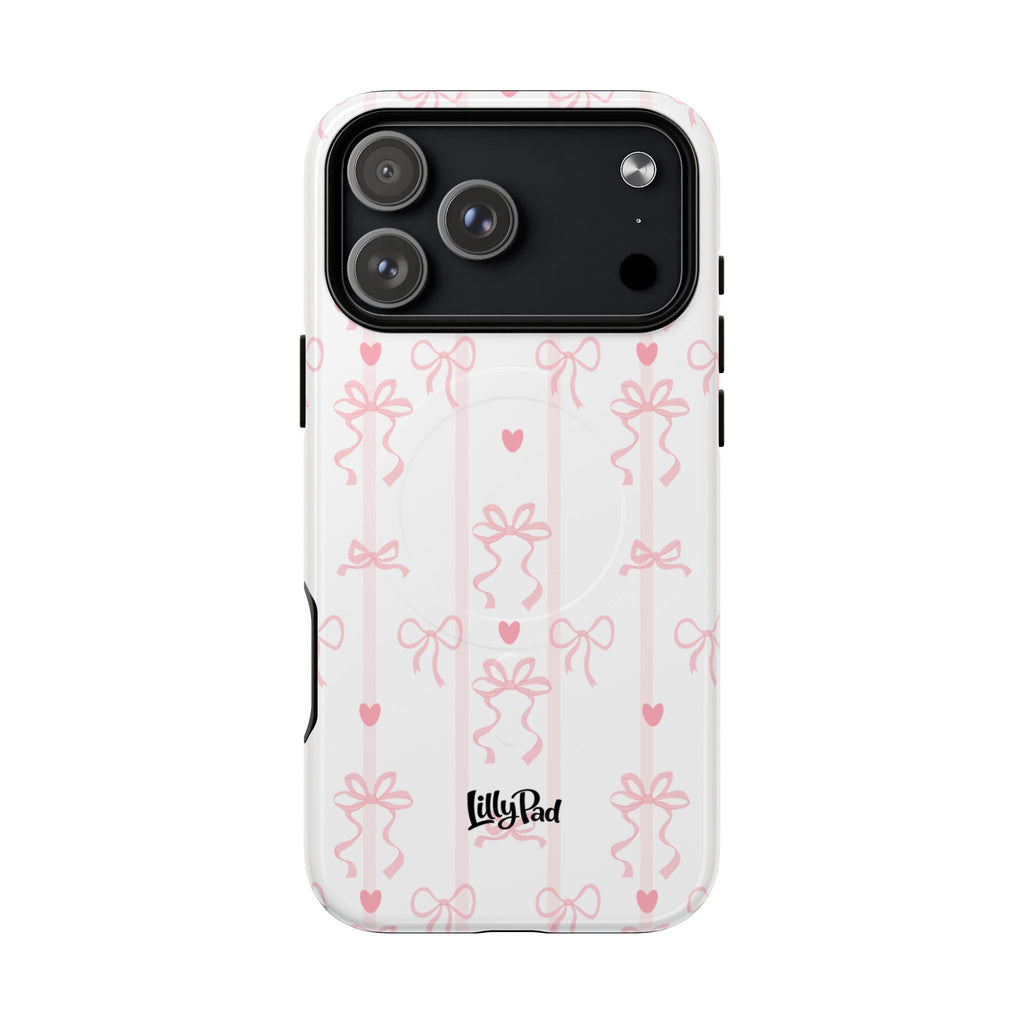 Pink Ribbon Pattern Phone Case | Tough Magnetic Case