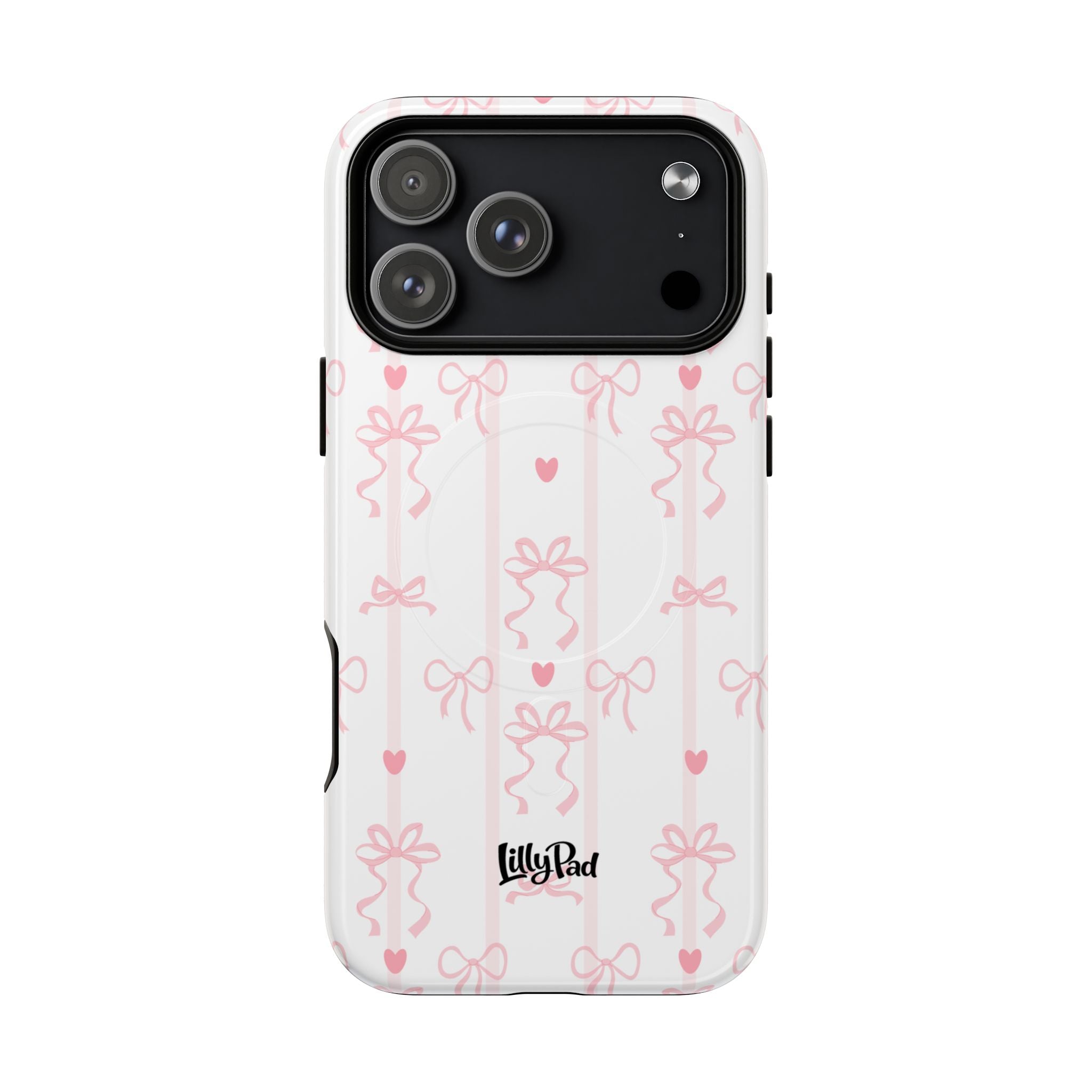 Pink Ribbon Pattern Phone Case | Tough Magnetic Case