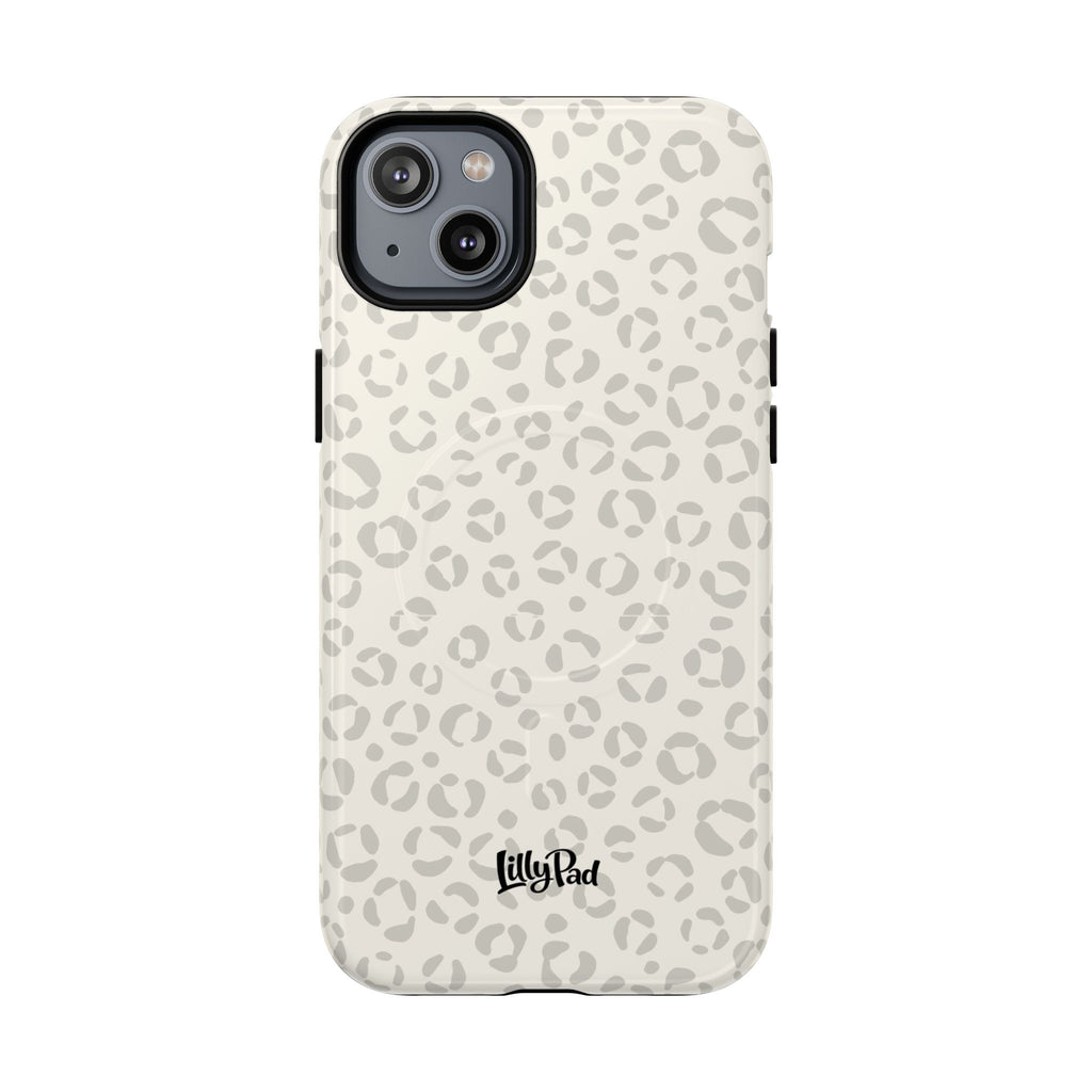 Neutral Leopard Print Tough Magnetic Case | Phone Case, Animal Pattern