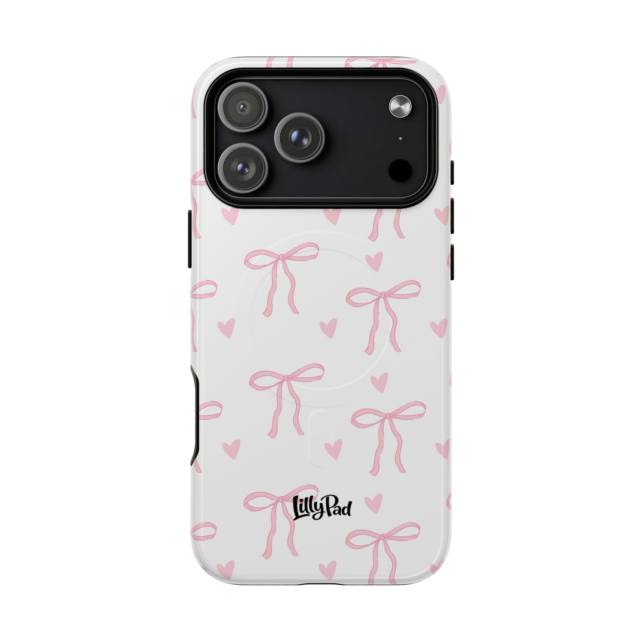 Pink Bow Pattern Phone Case | Tough Magnetic Case