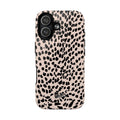 Leopard Print Phone Case Tough Magnetic Case | Pink Black Spot iPhone Cover