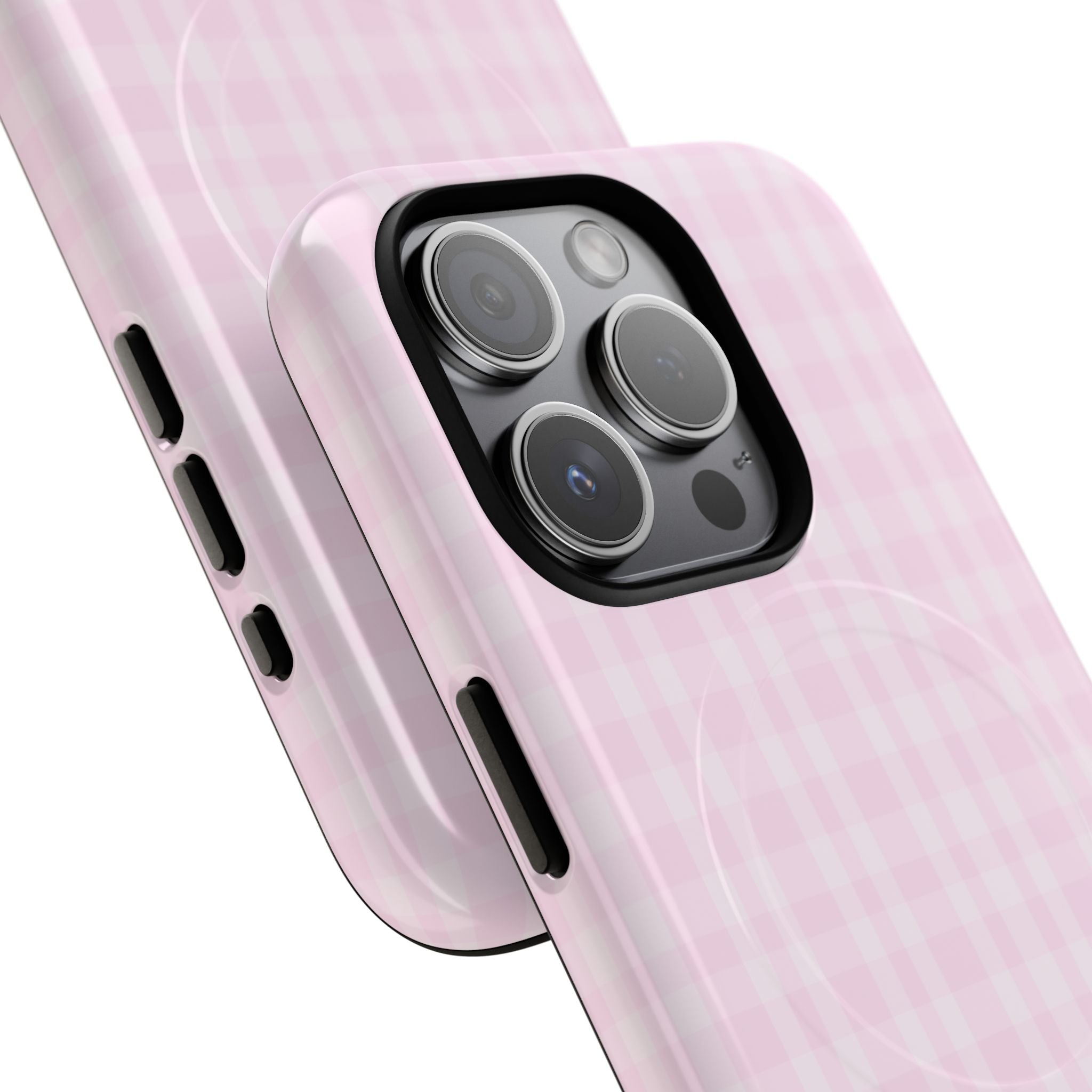 Pink Gingham Phone Case | Tough Magnetic Case