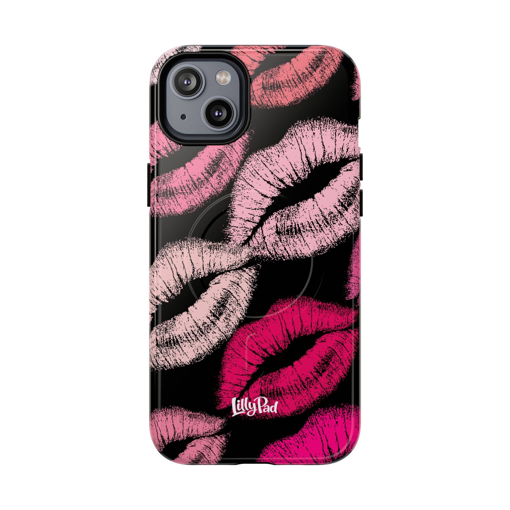 Pink Lipstick Kiss Phone Case Tough Magnetic Case | Lip Print iPhone Cover