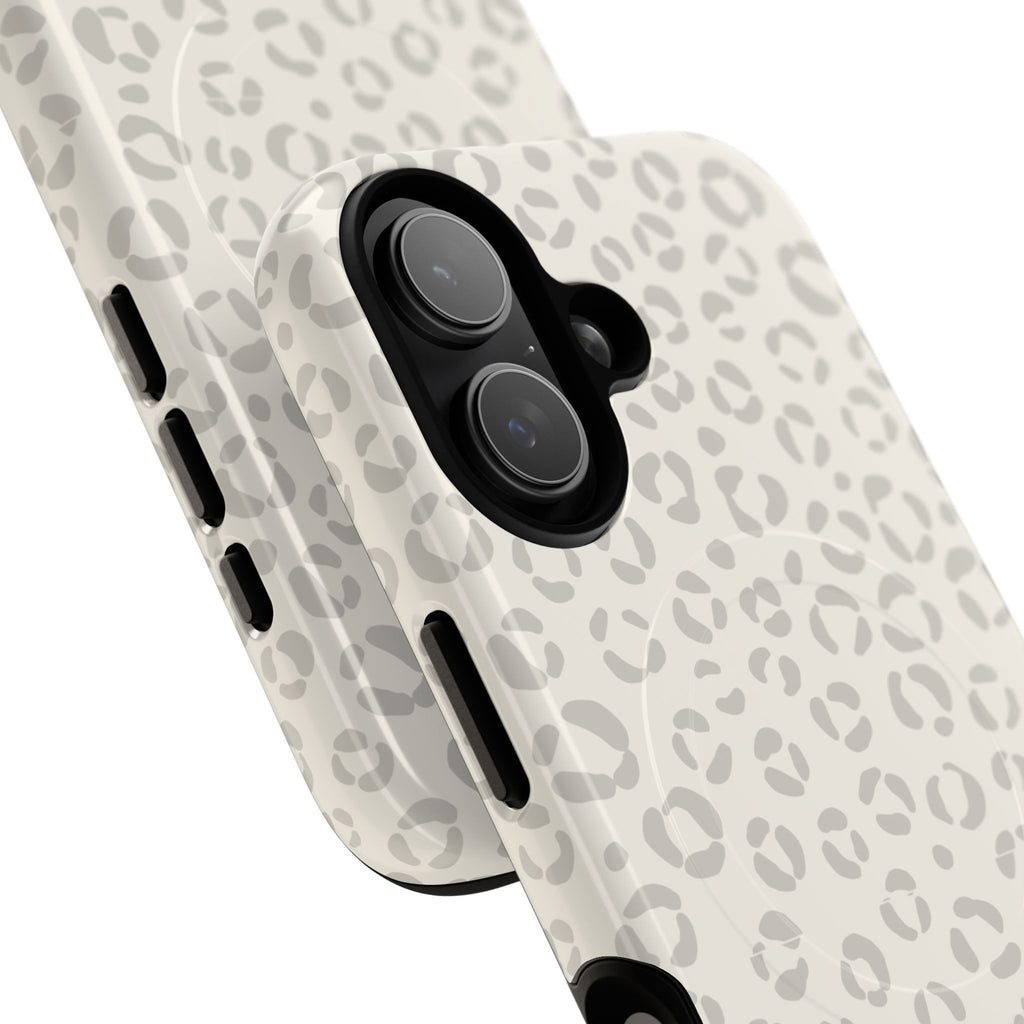 Neutral Leopard Print Tough Magnetic Case | Phone Case, Animal Pattern